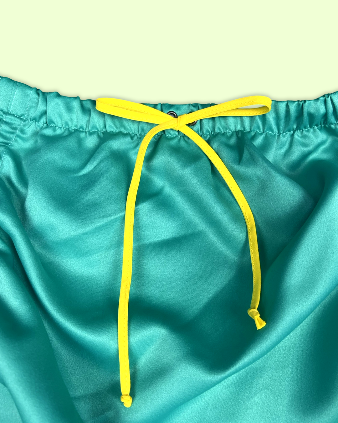Teal/Yellow Parachute Skirt