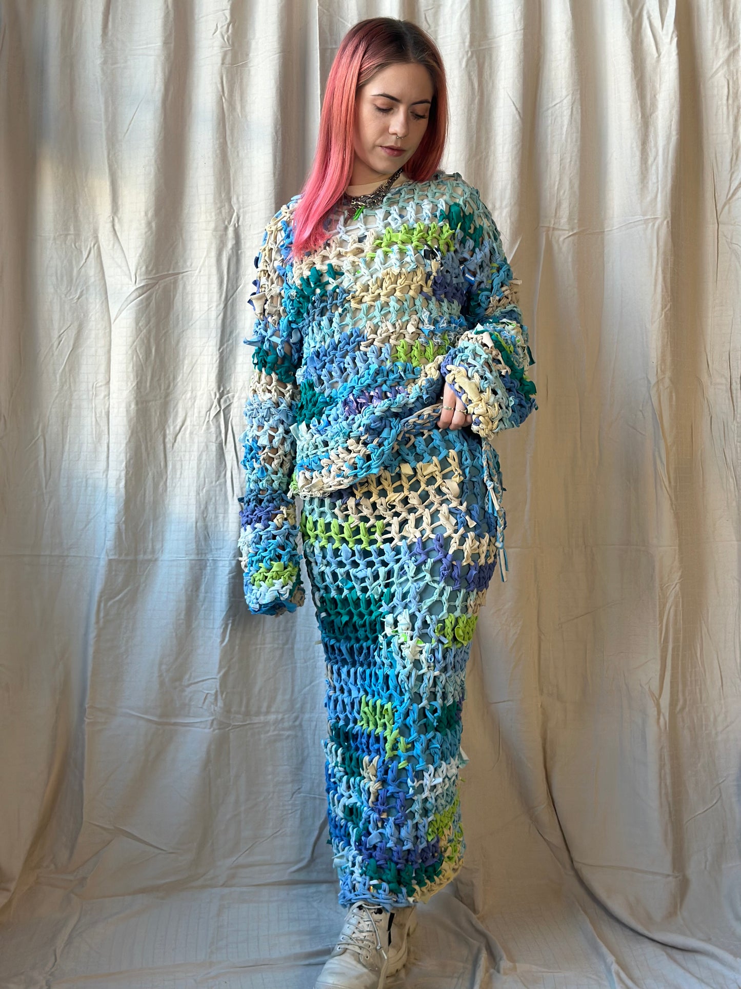 Whimsical Crochet Skirt