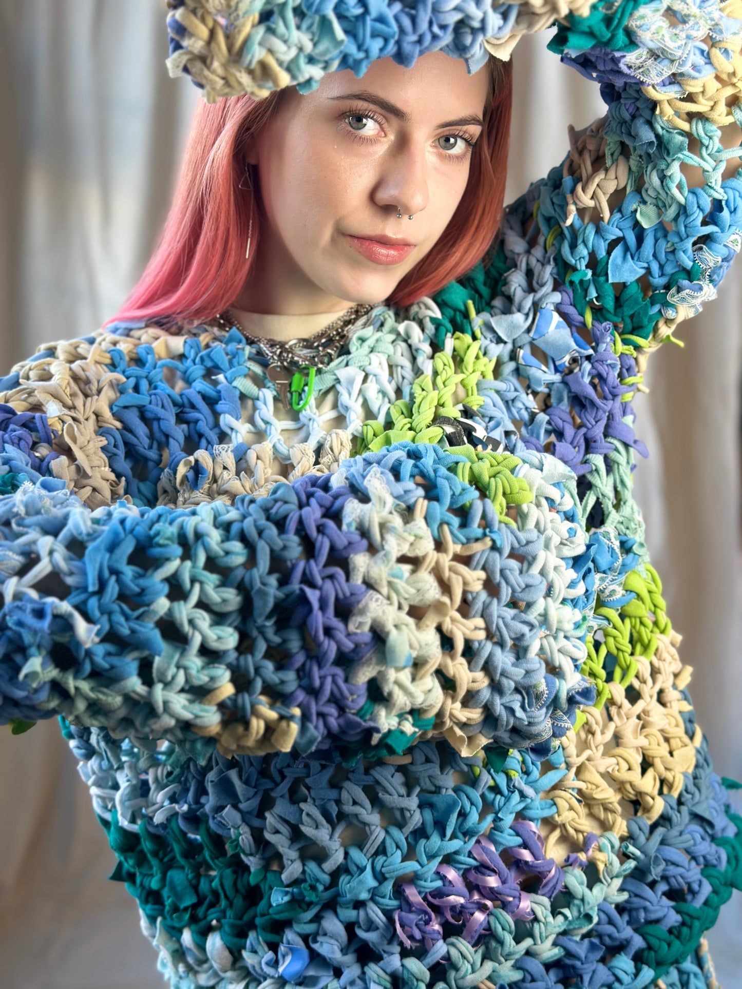 Whimsical Crochet Sweater