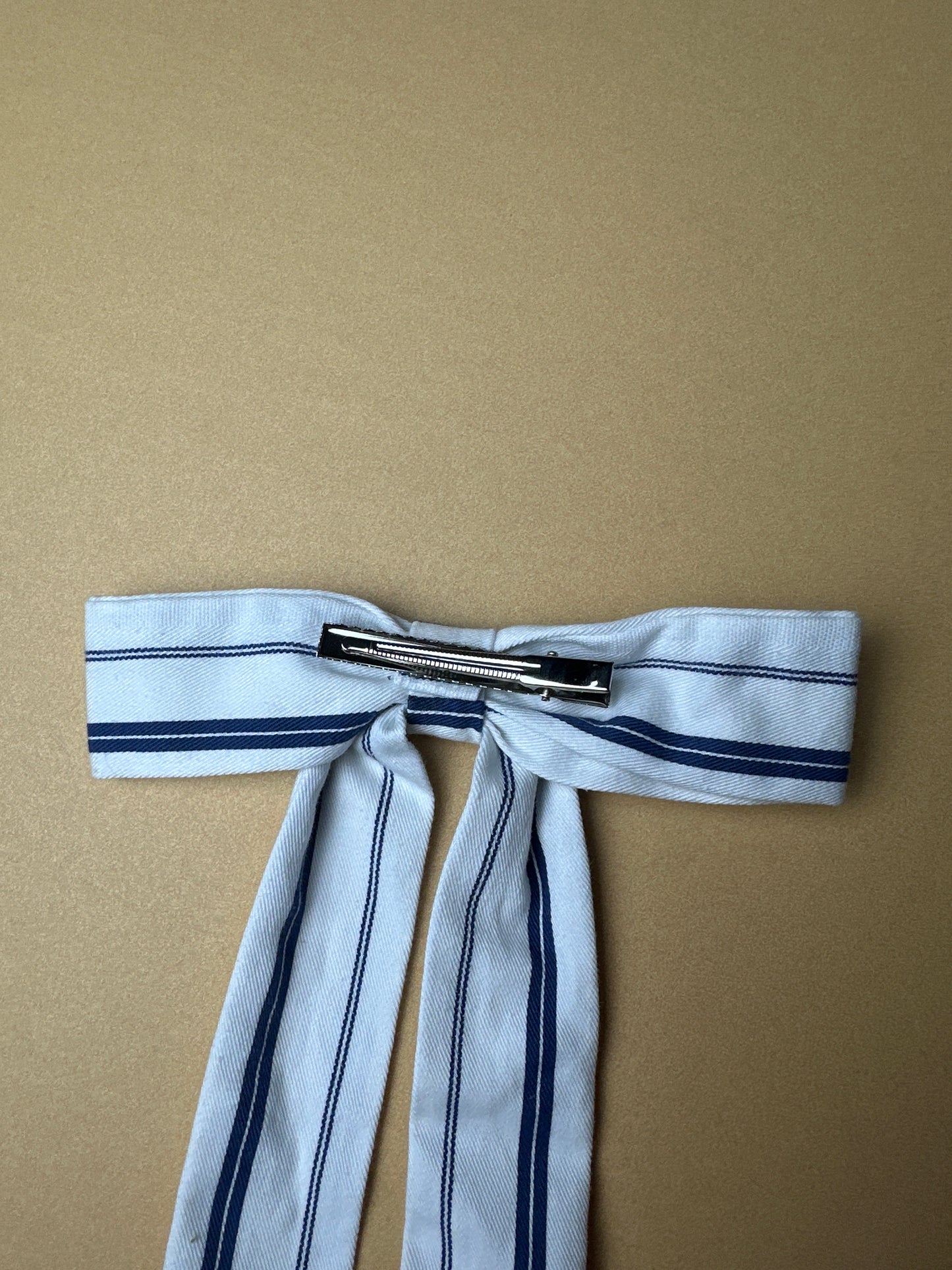 Navy/White Extra Long Bow Clip