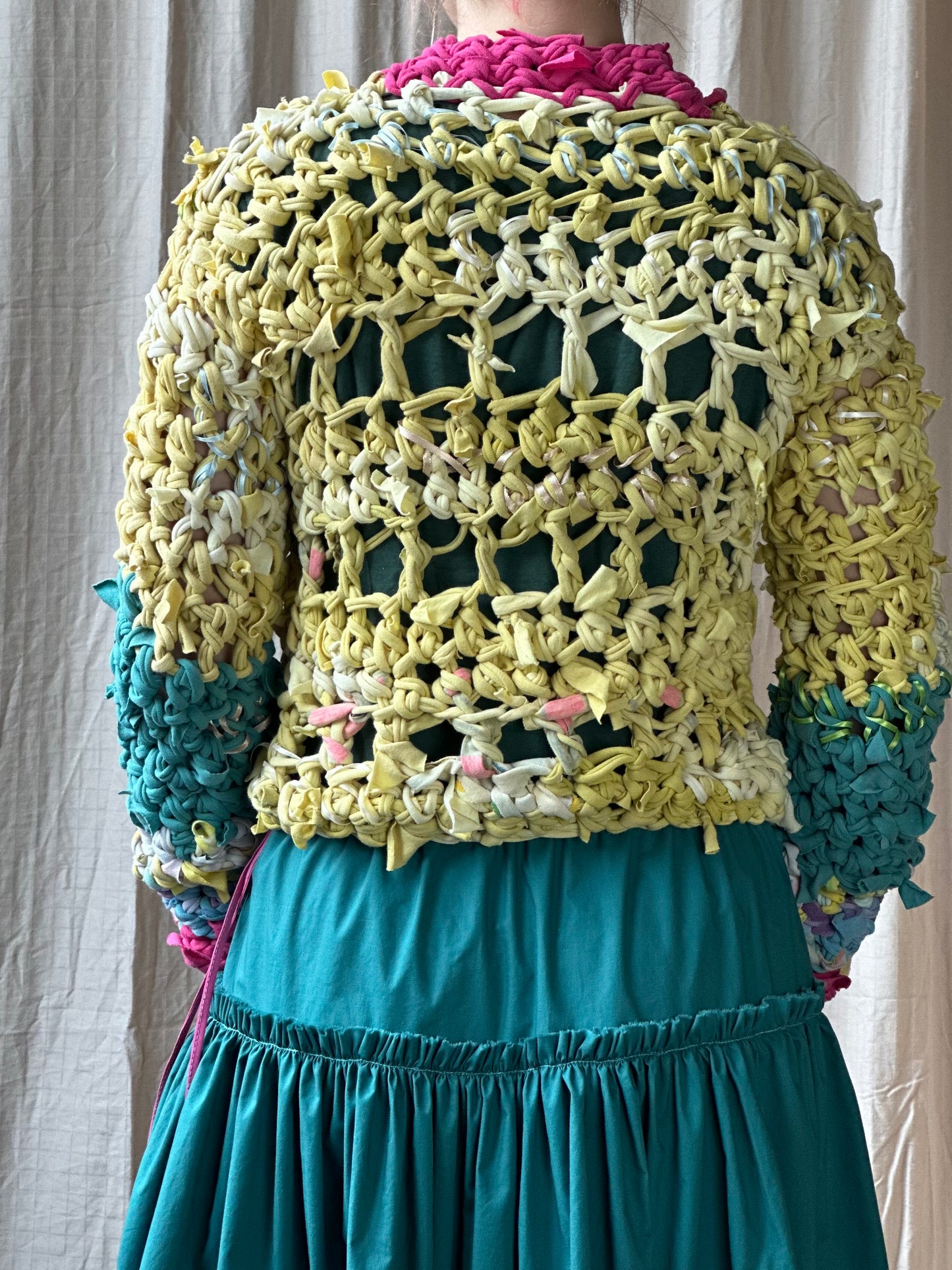 Fruity Popcorn Crochet Sweater