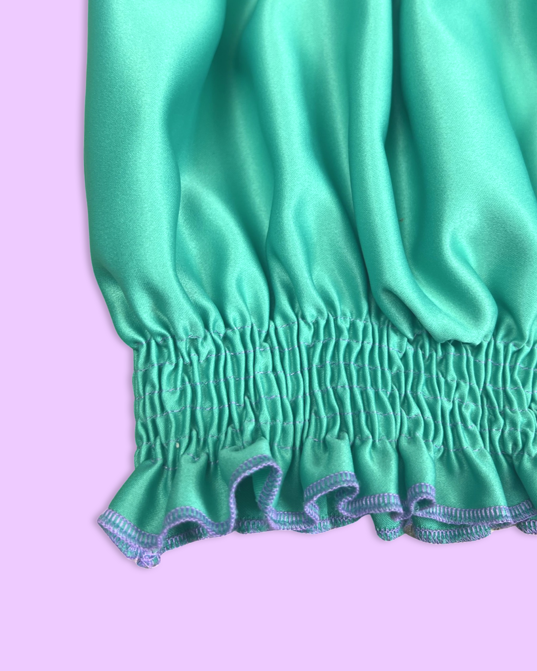Purple/Teal Mini Skirt Set