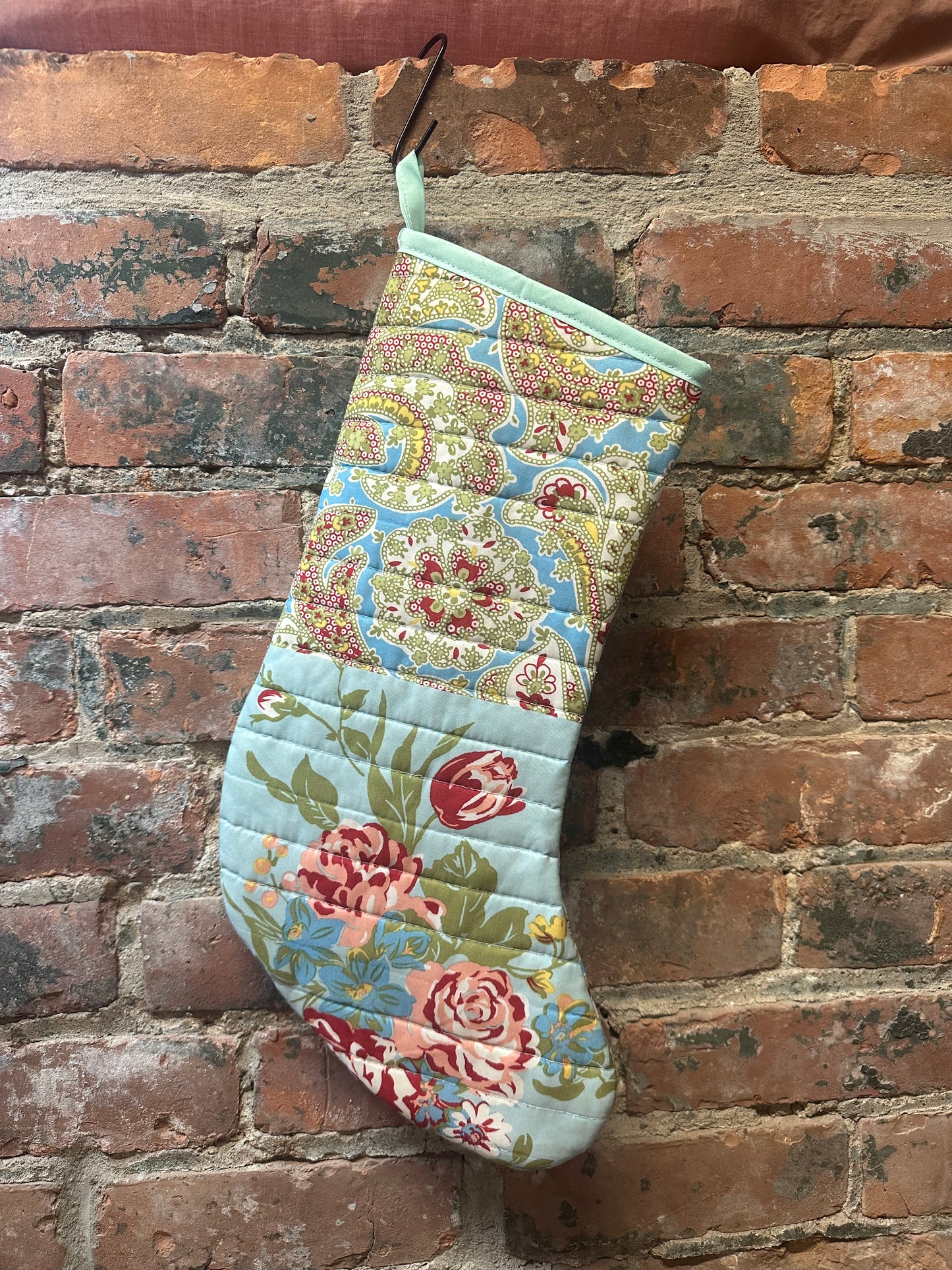 Floral Quilted Stocking