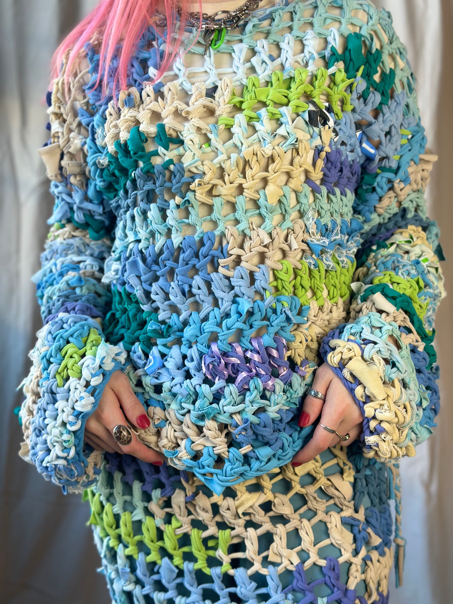Whimsical Crochet Sweater