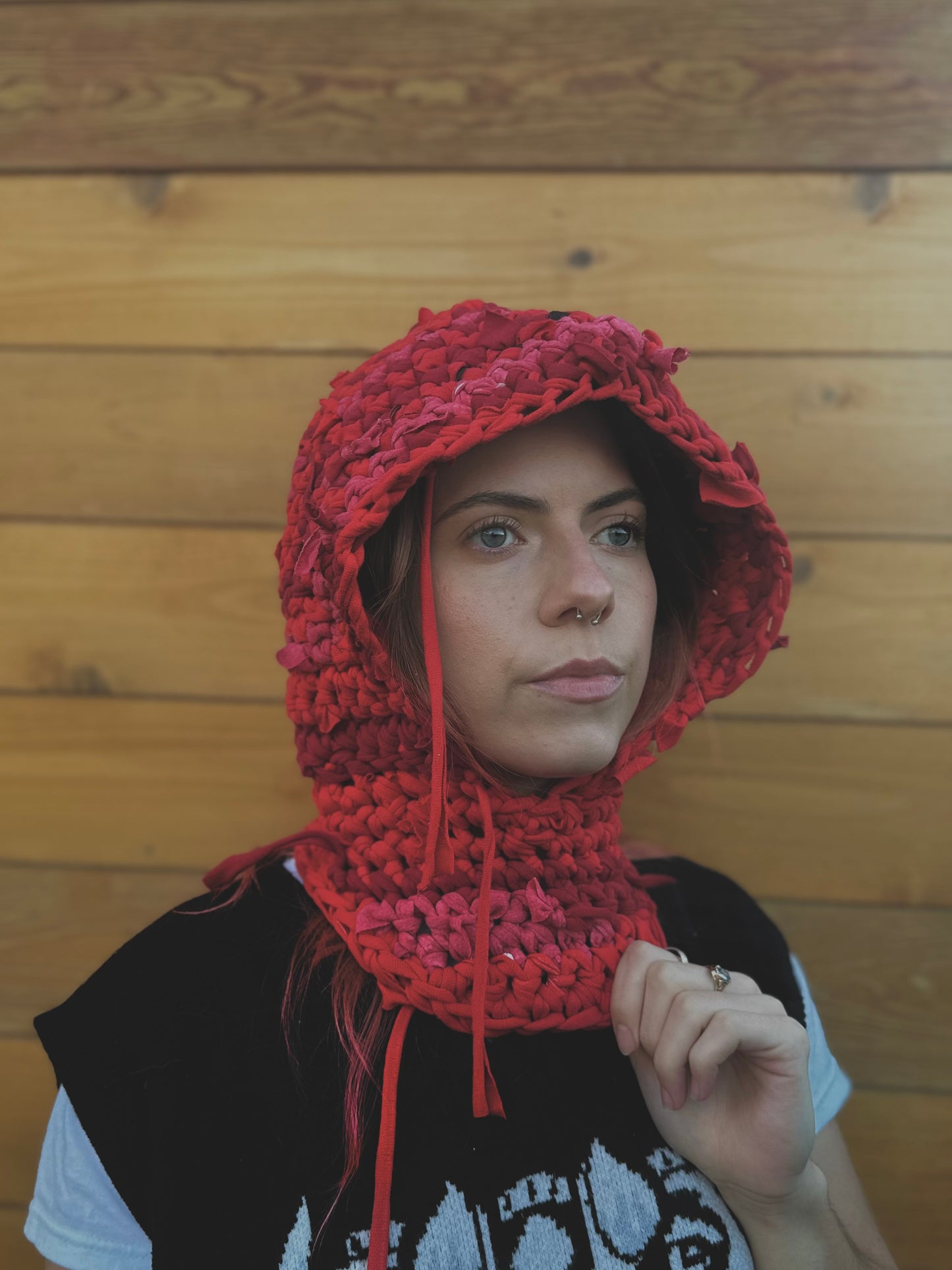 Red Open Face Balaclava