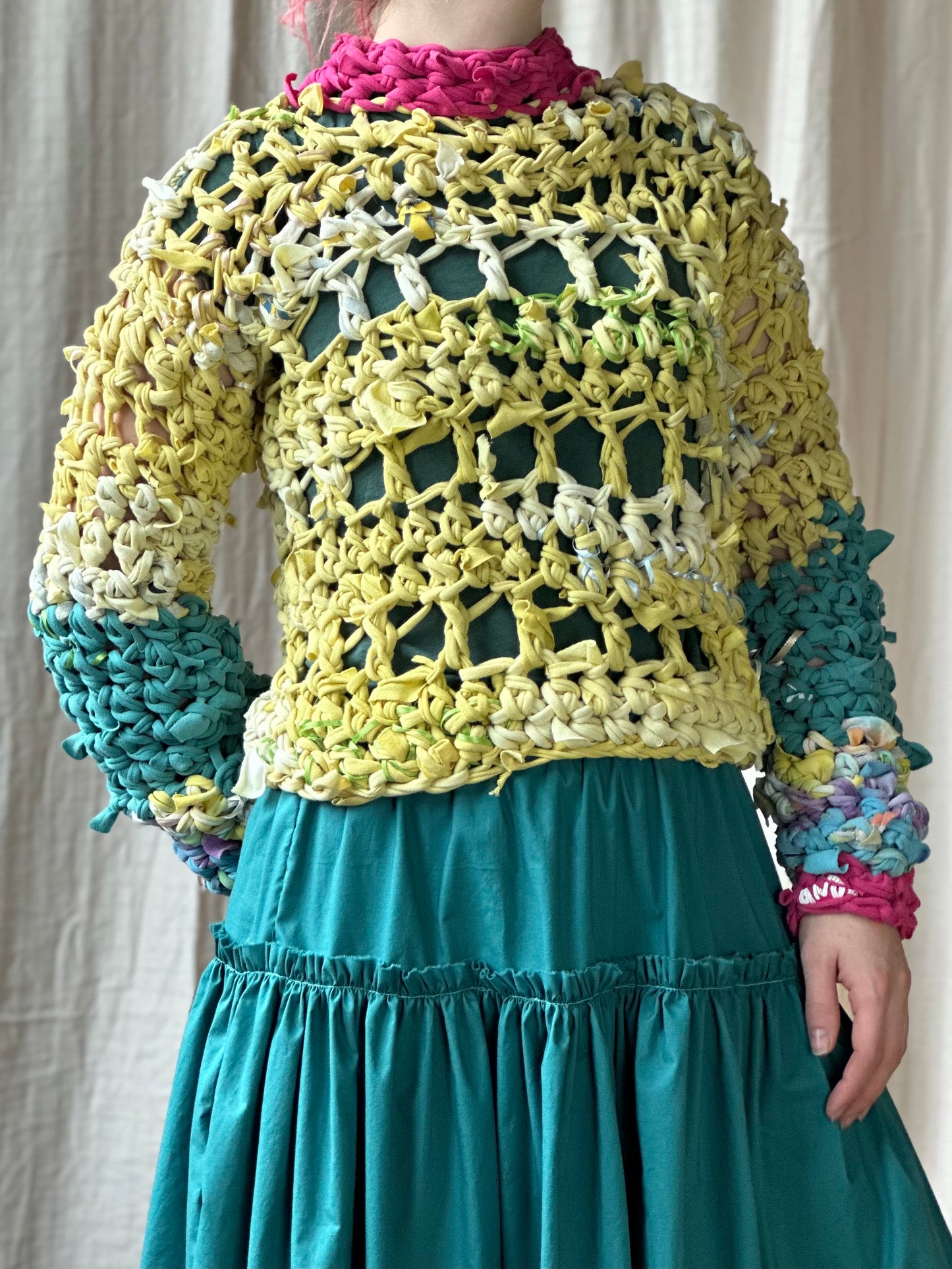 Fruity Popcorn Crochet Sweater