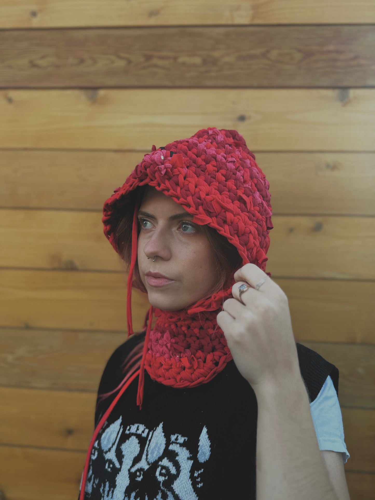 Red Open Face Balaclava