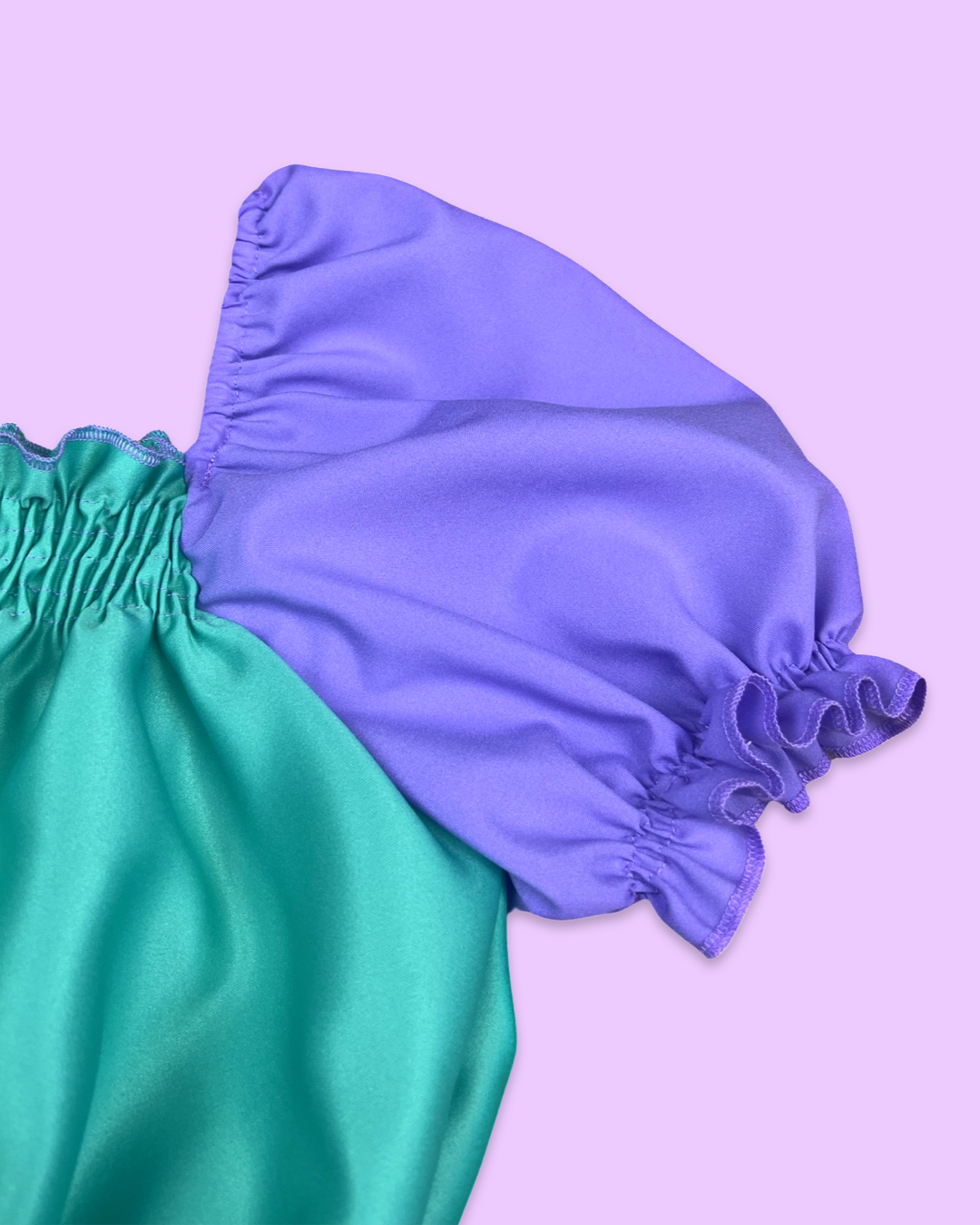 Purple/Teal Mini Skirt Set