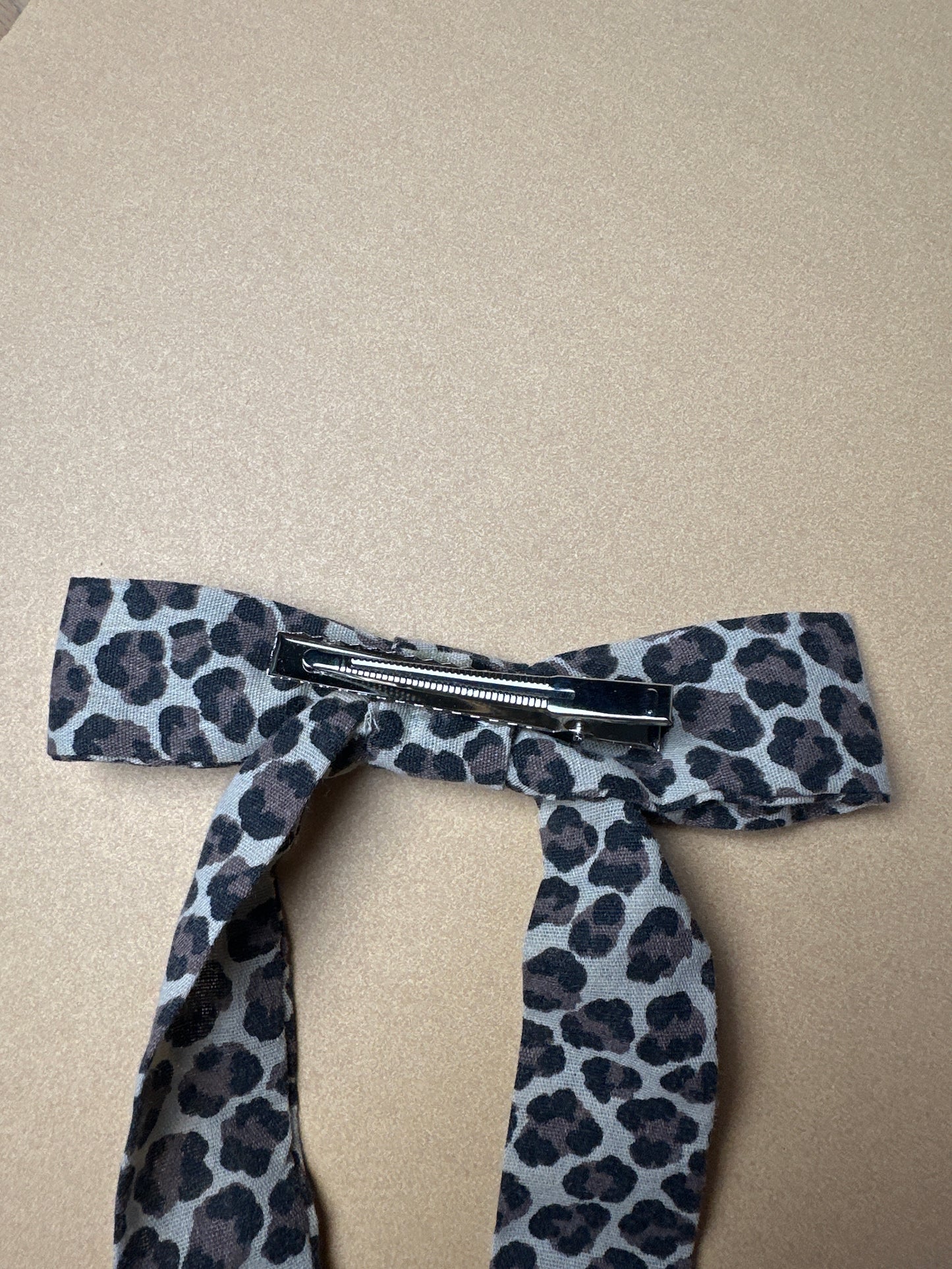 Cheetah Bow Clip