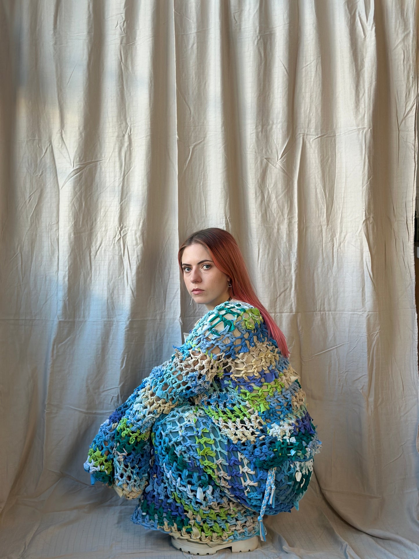 Whimsical Crochet Sweater