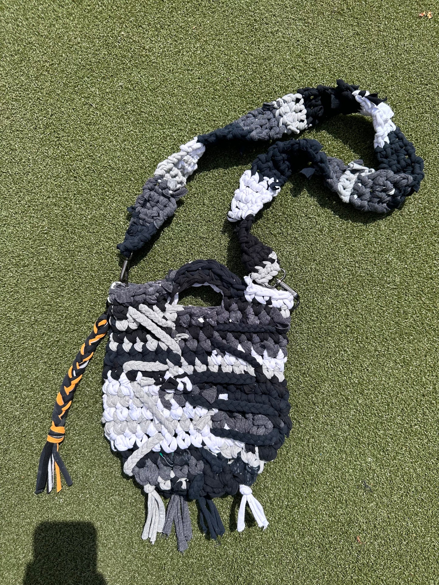 Stormy Weather Crochet Crossbody