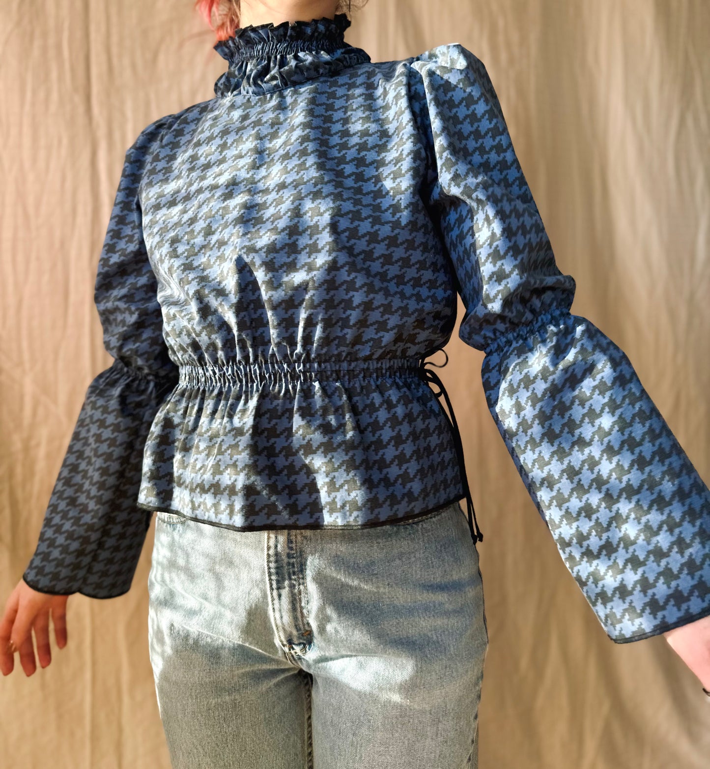 Houndstooth Elizabeth Top