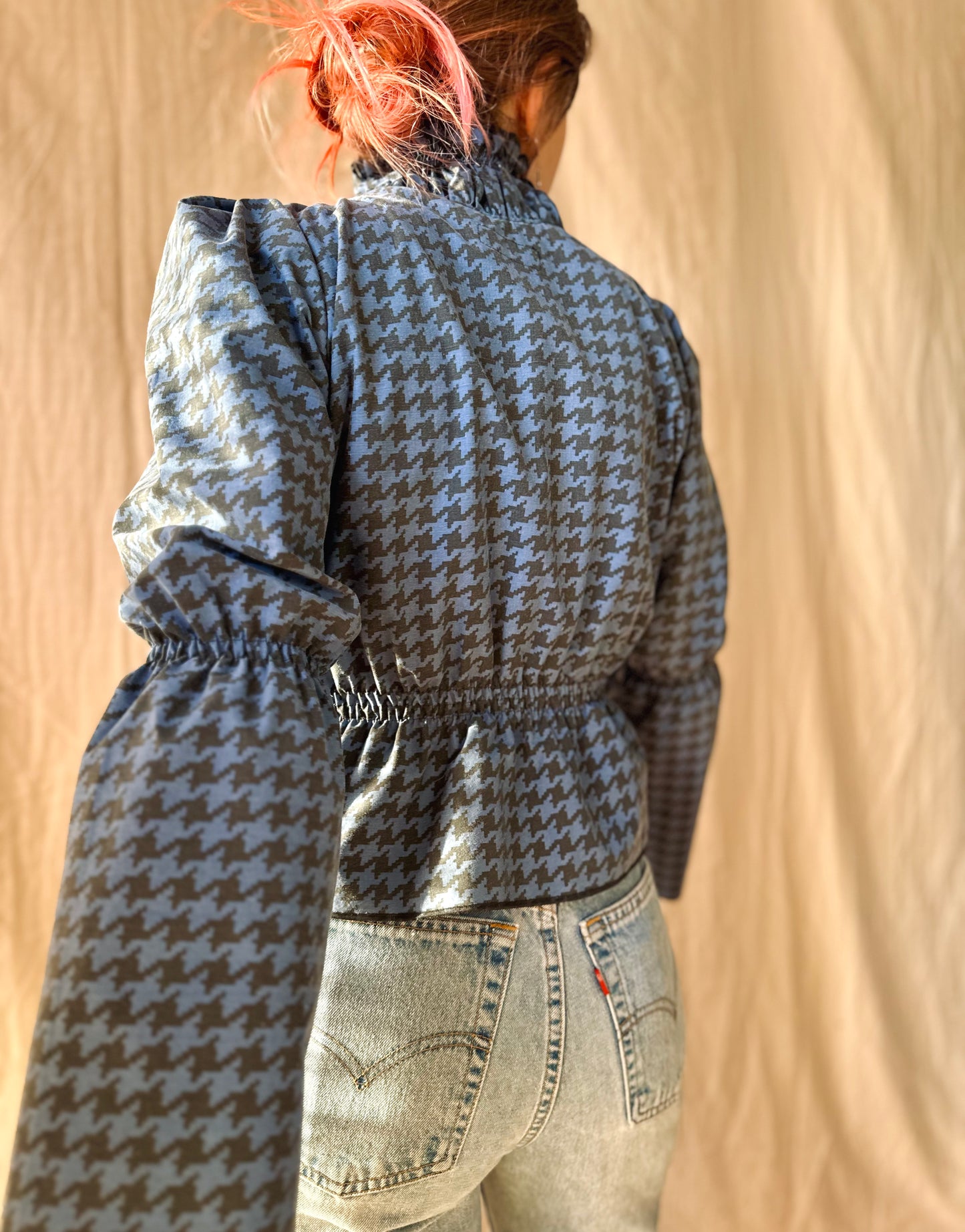 Houndstooth Elizabeth Top