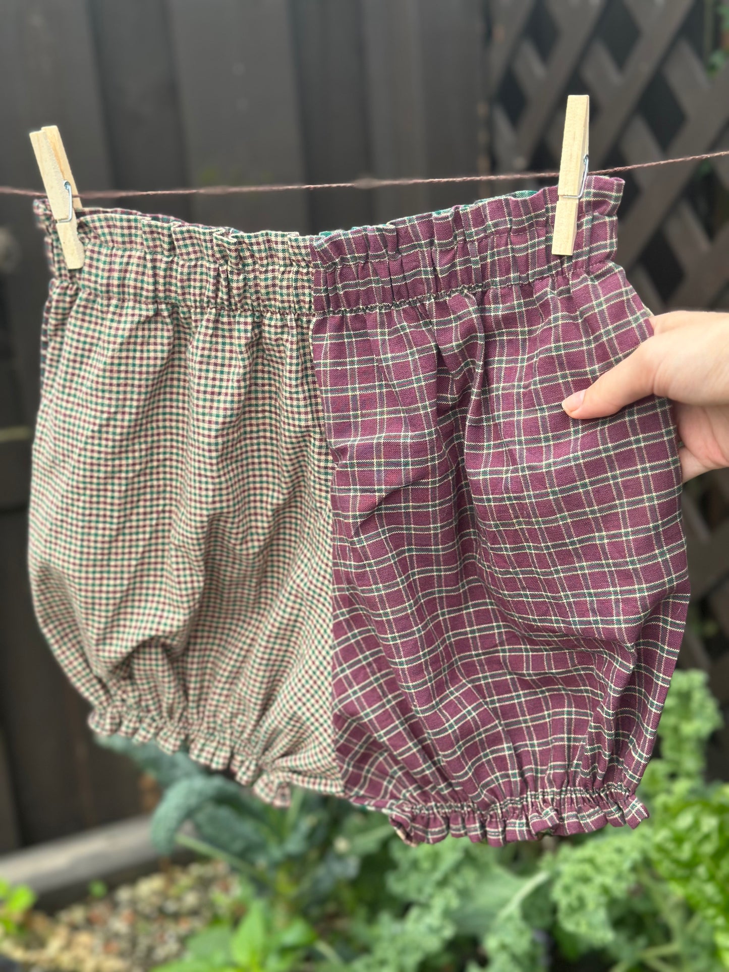 Green/Purple Plaid Bloomers (S)