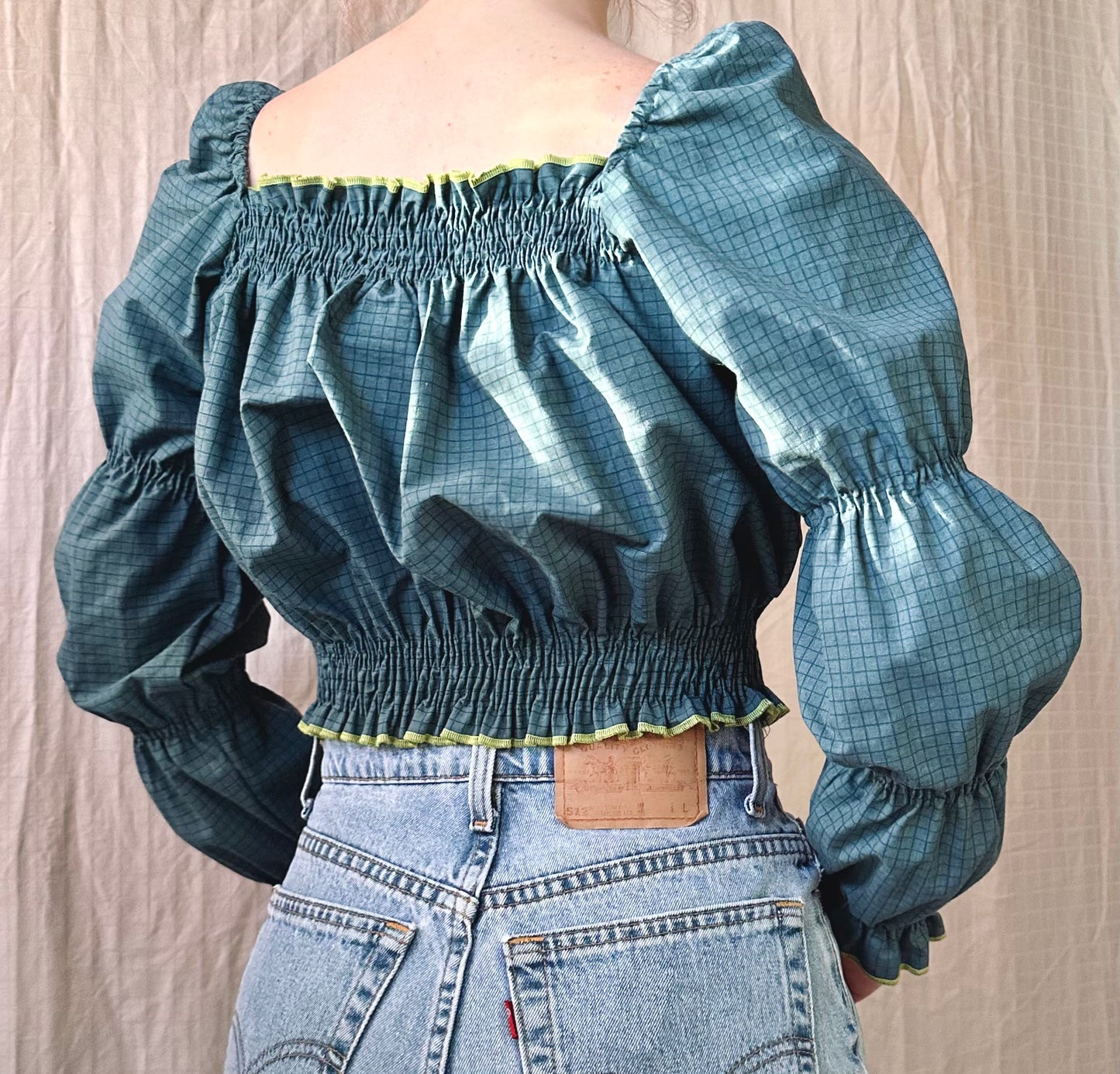 Teal Shirley Top
