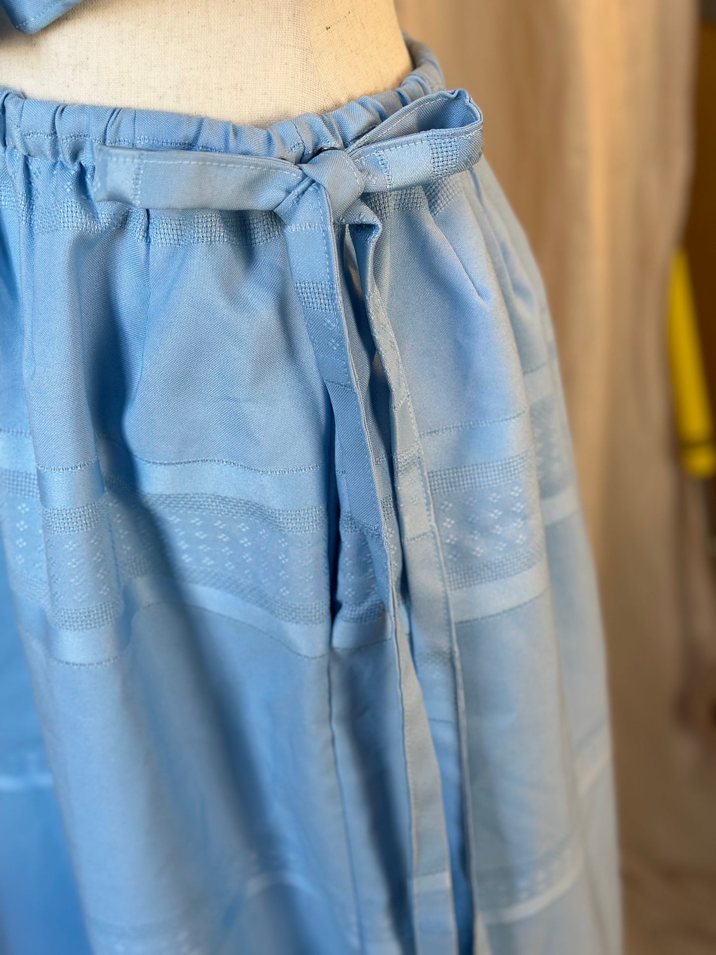 Baby Blue Button Up Set