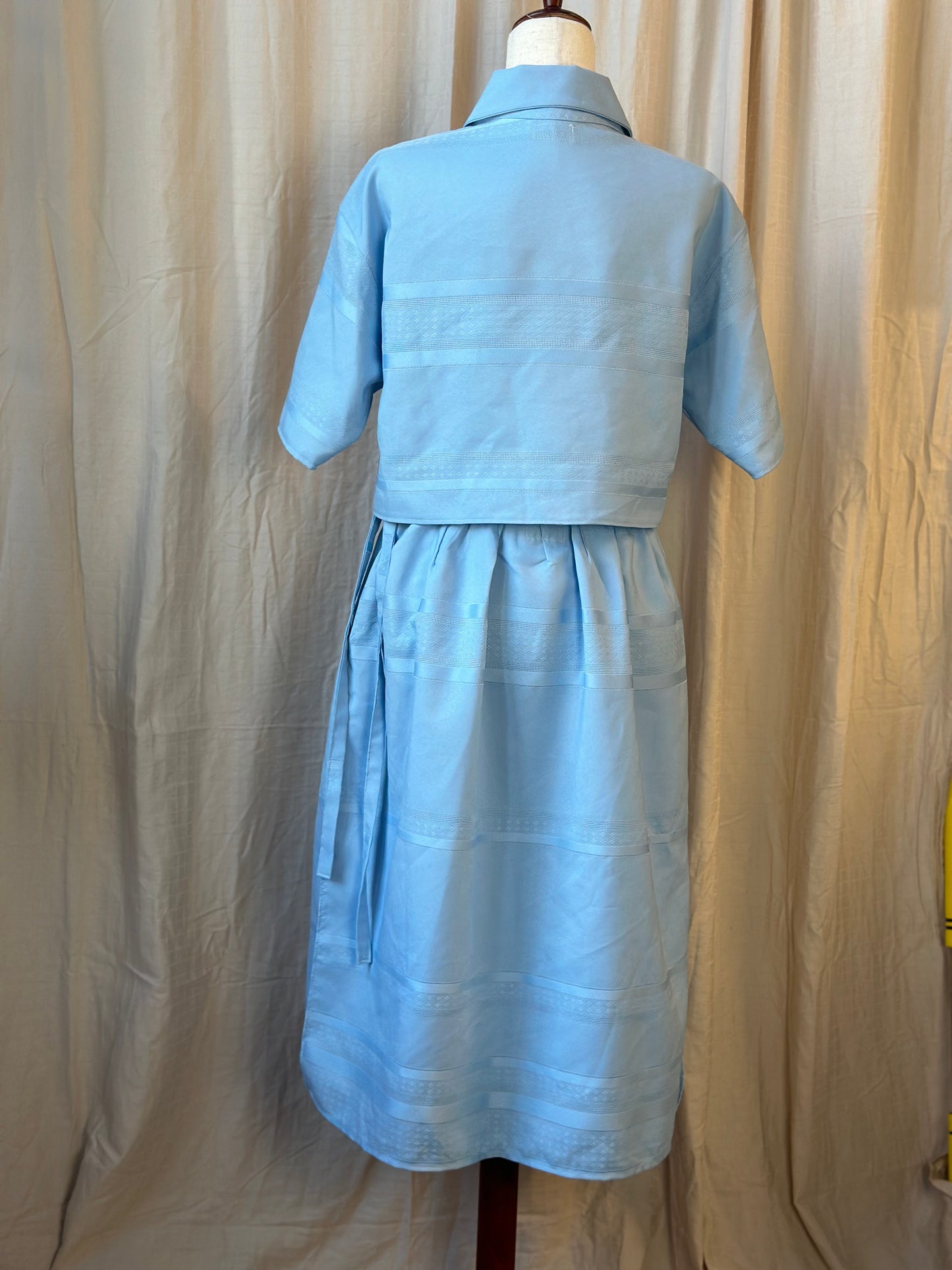 Baby Blue Button Up Top