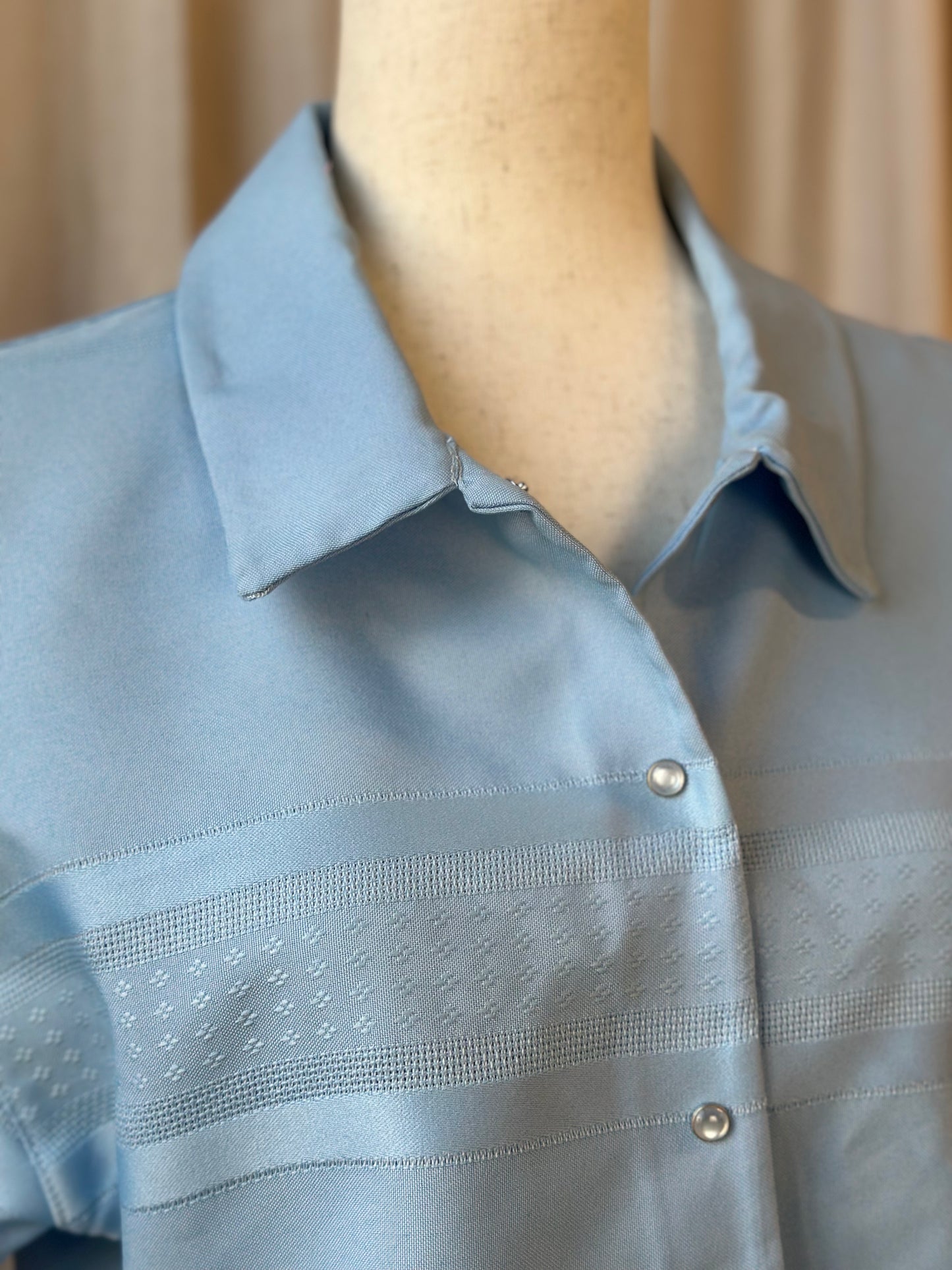 Baby Blue Button Up Top