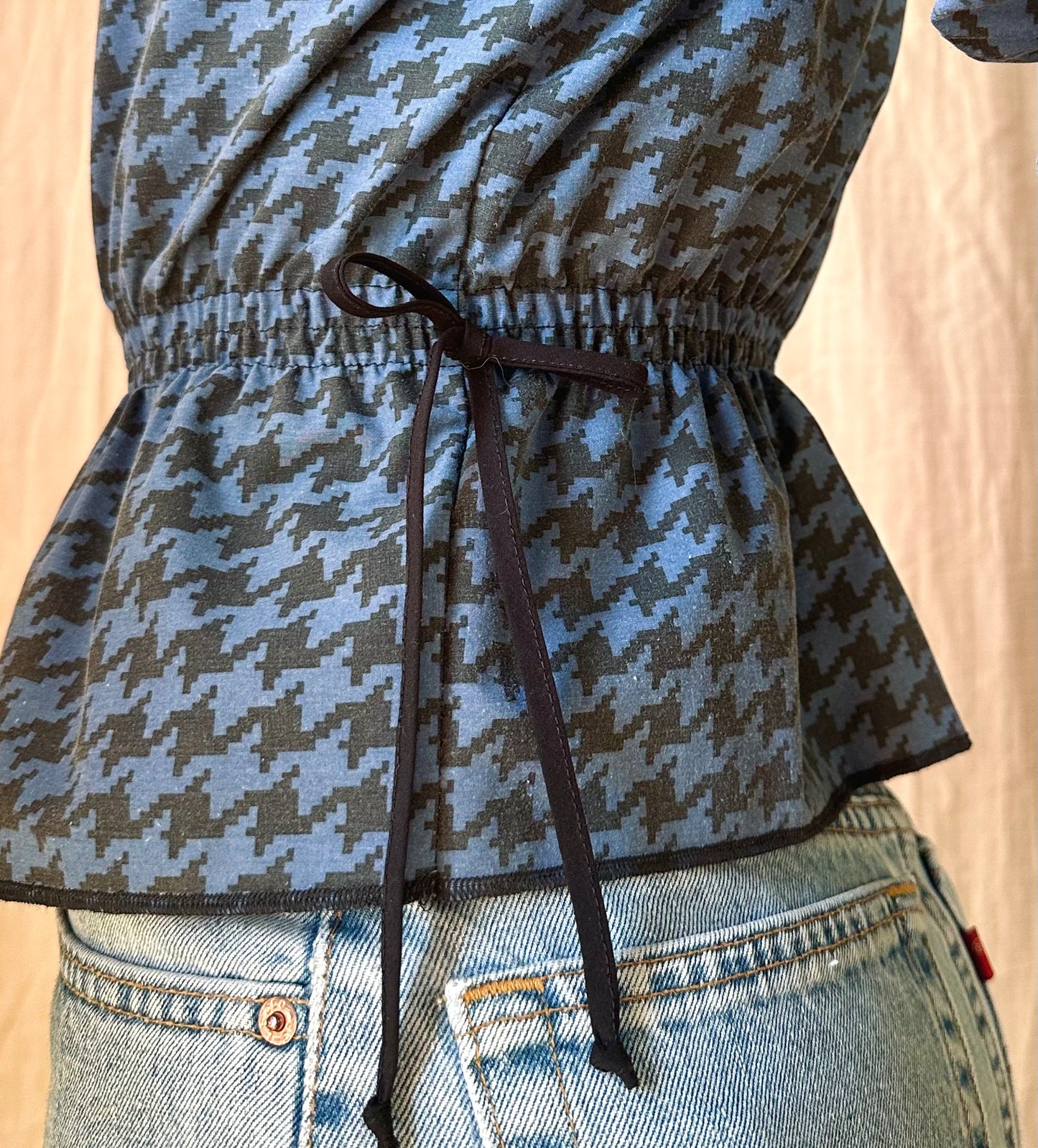 Houndstooth Elizabeth Top