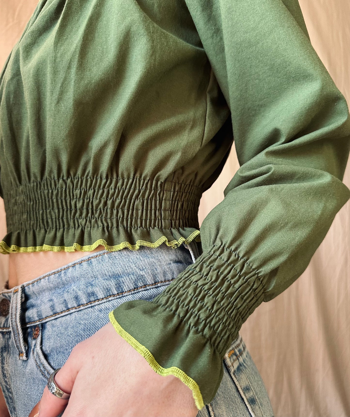 Olive Shirley Top