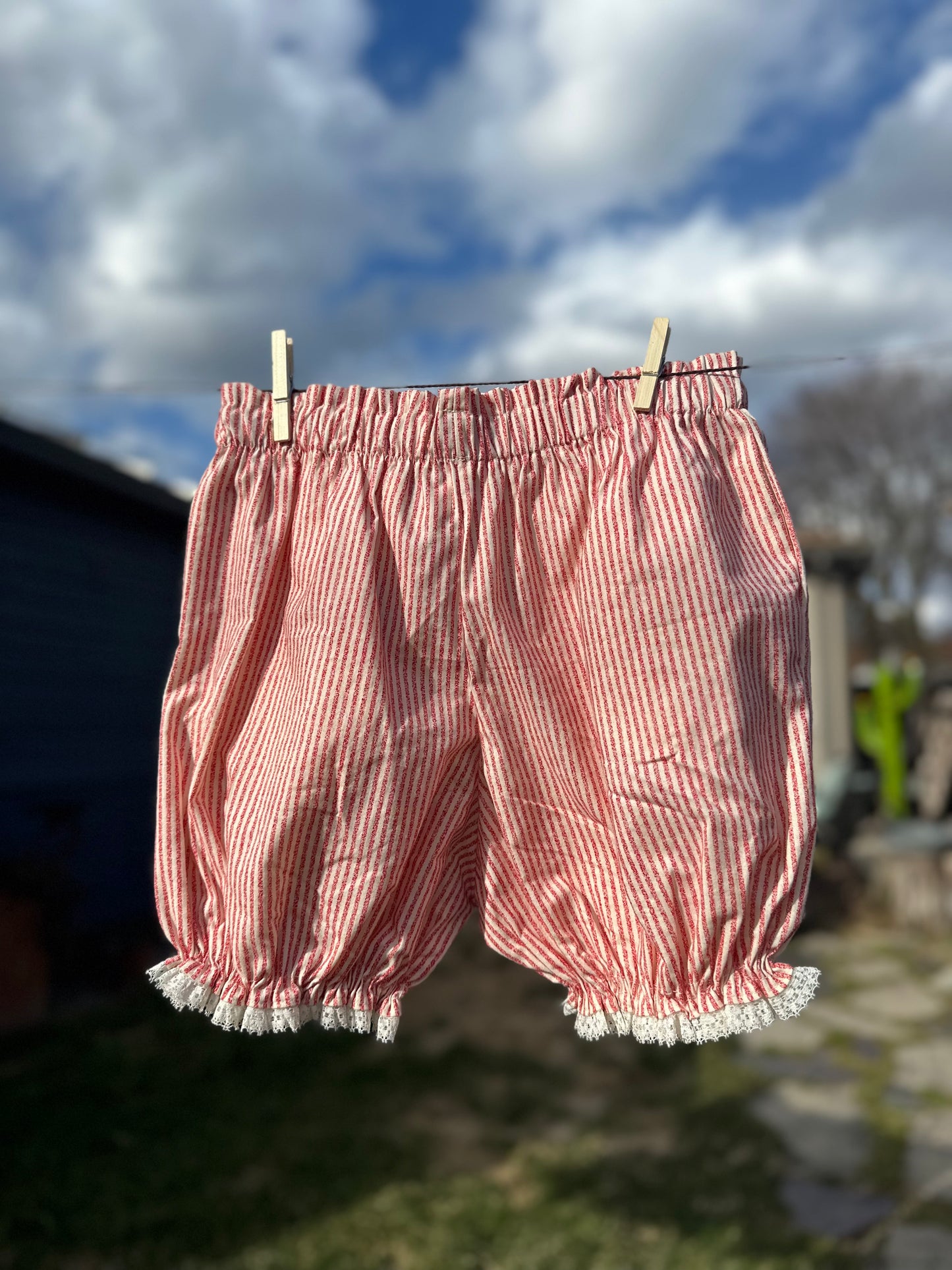 Red/White Striped Bloomers