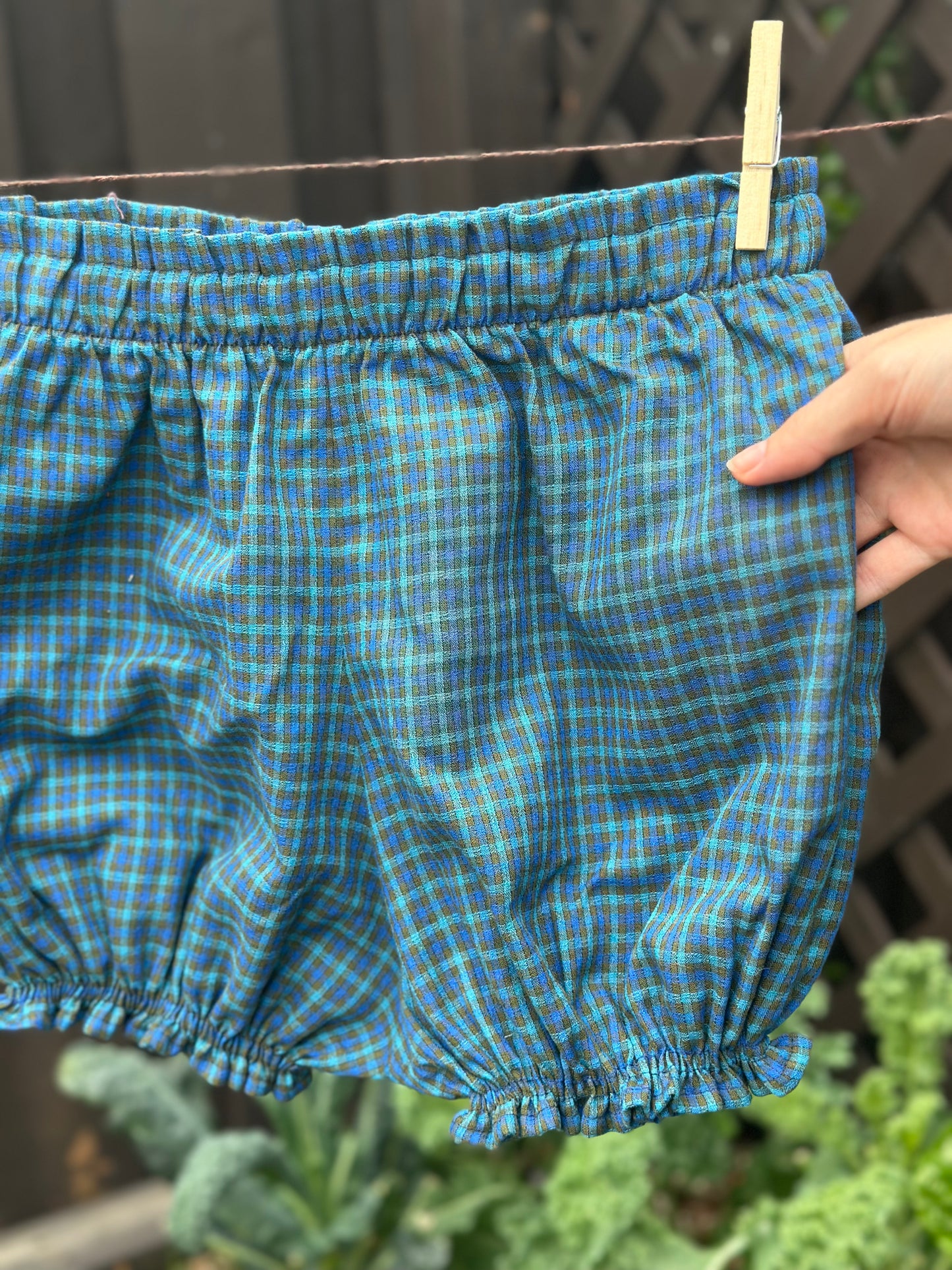 Blue/Green Plaid Bloomers (XS)