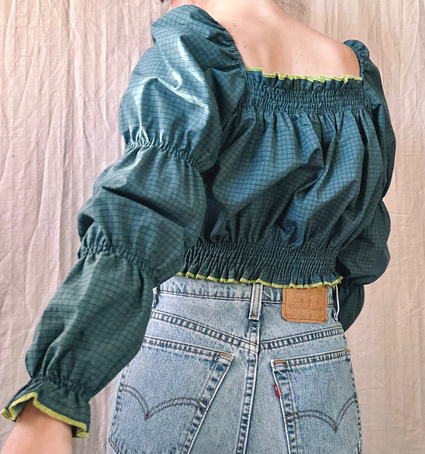 Teal Shirley Top