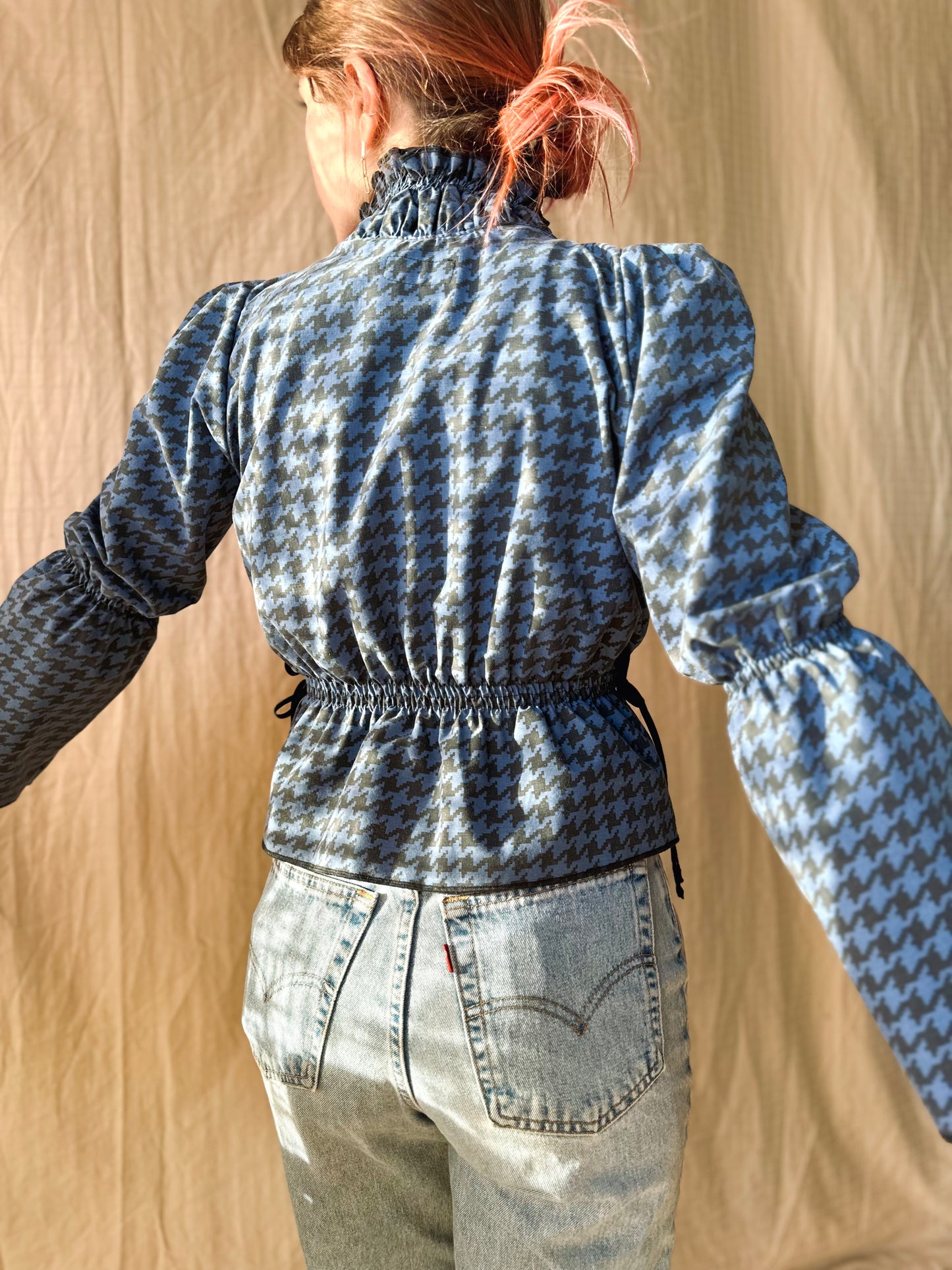 Houndstooth Elizabeth Top