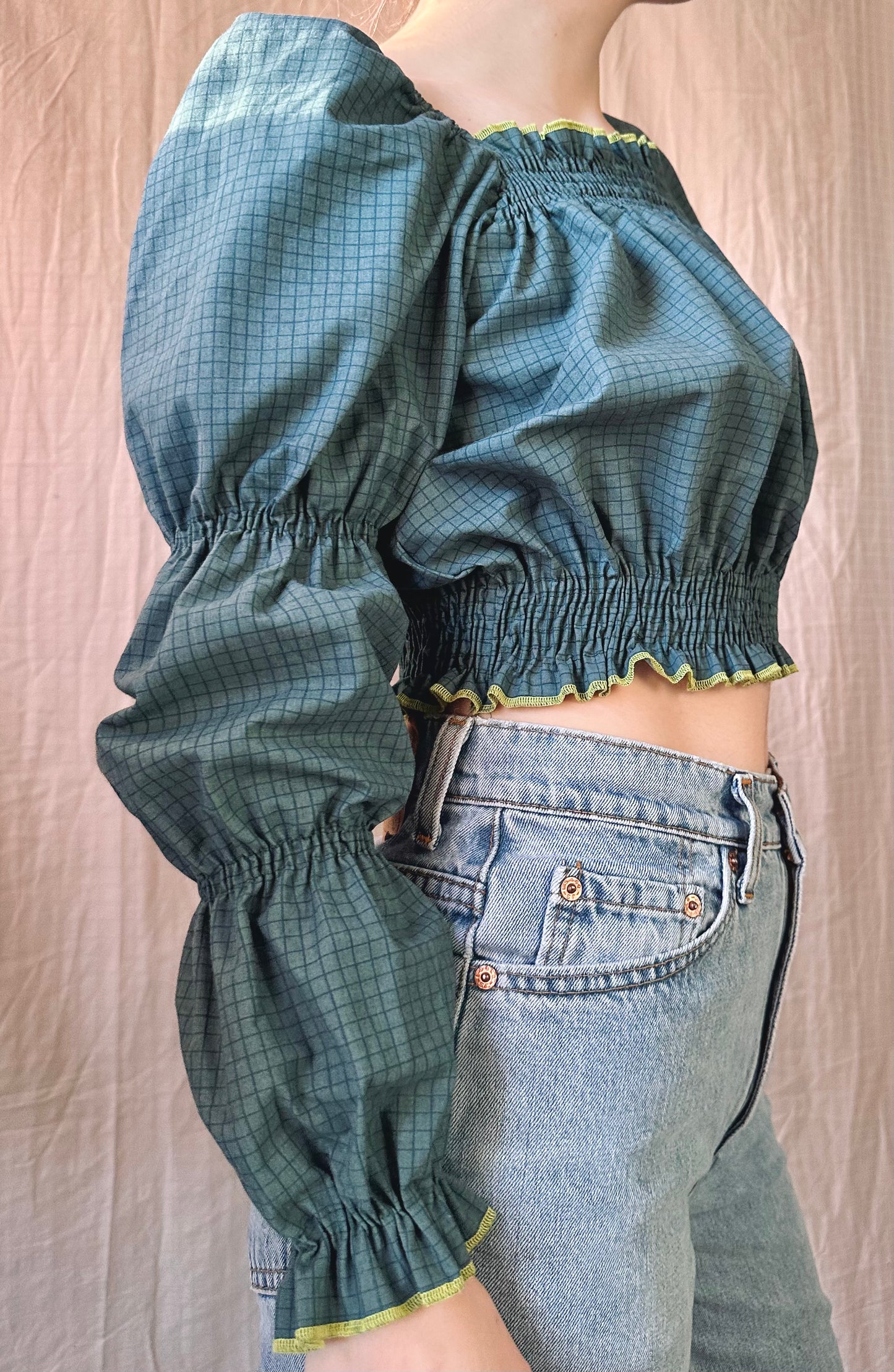 Teal Shirley Top