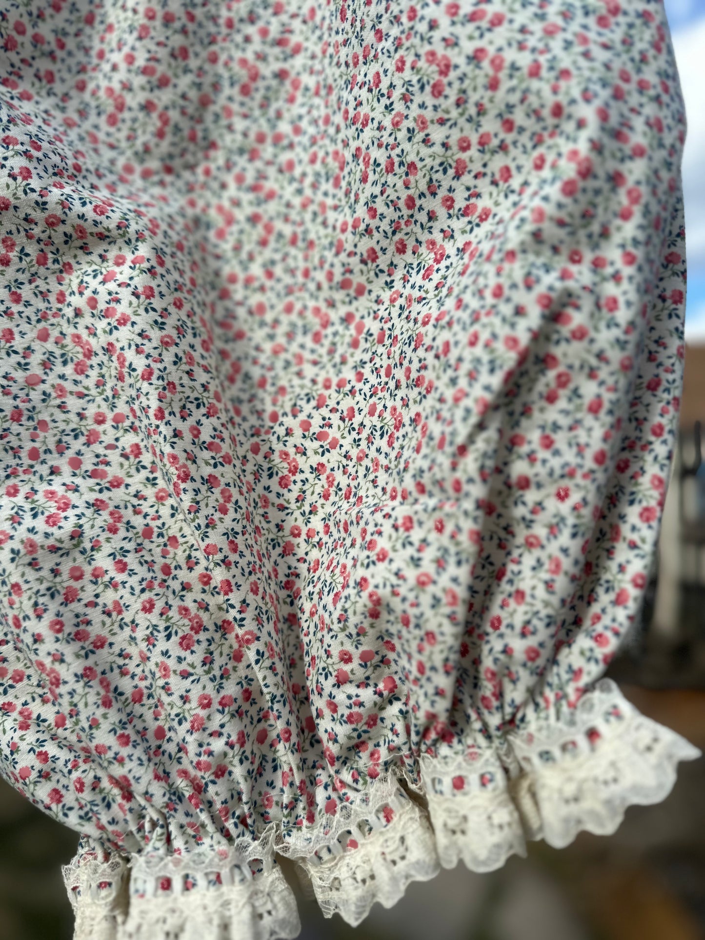 Pink/Green Ditsy Floral Bloomers