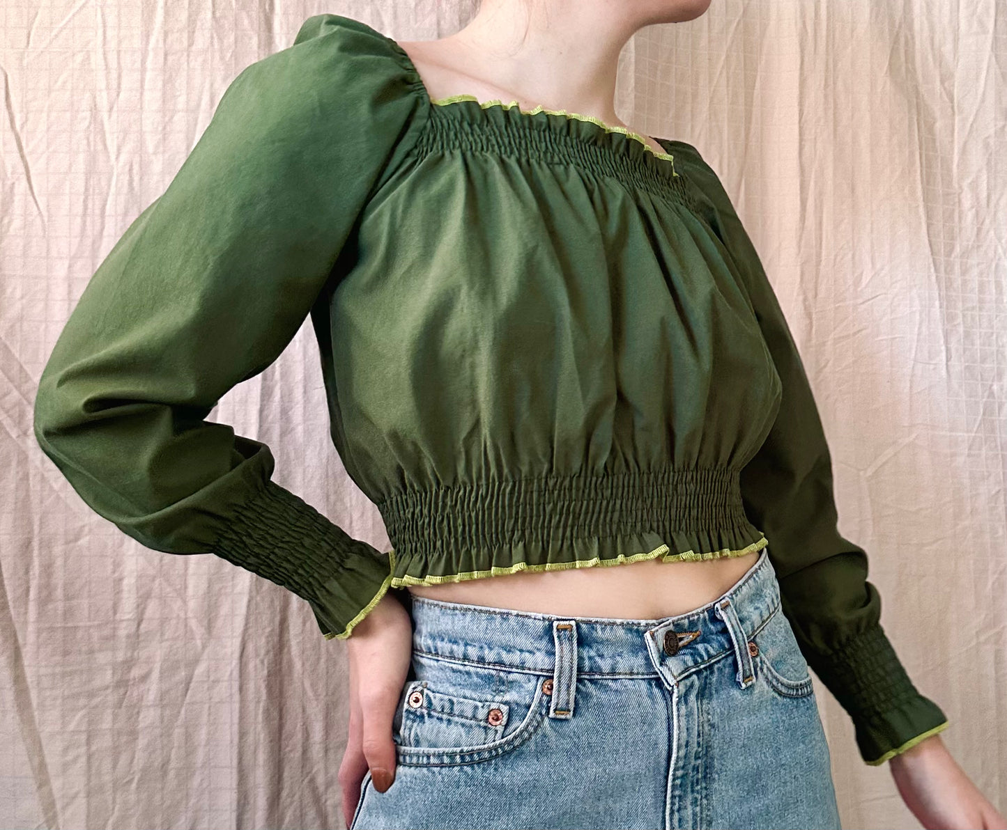 Olive Shirley Top