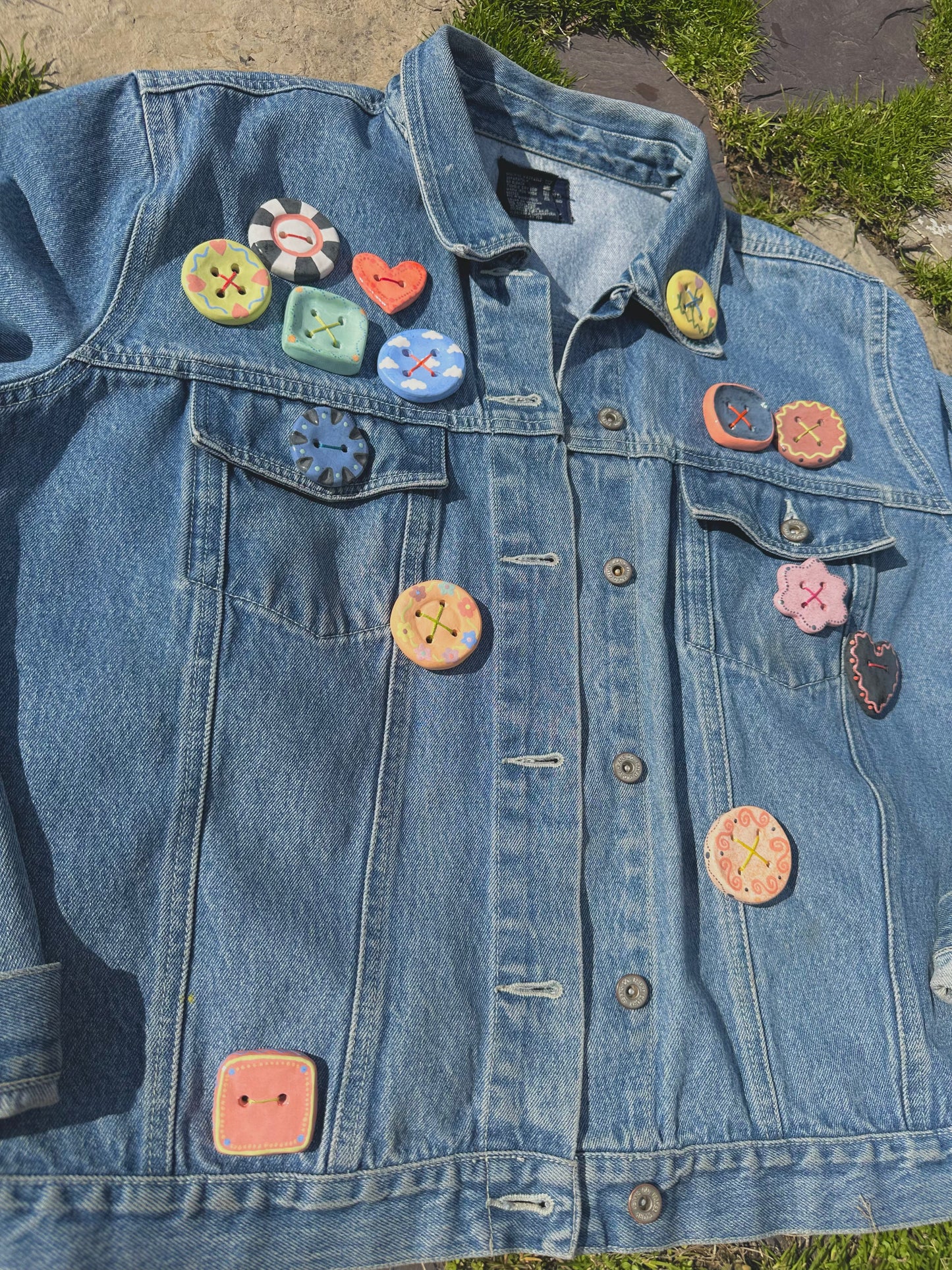 Ceramic Button Pin