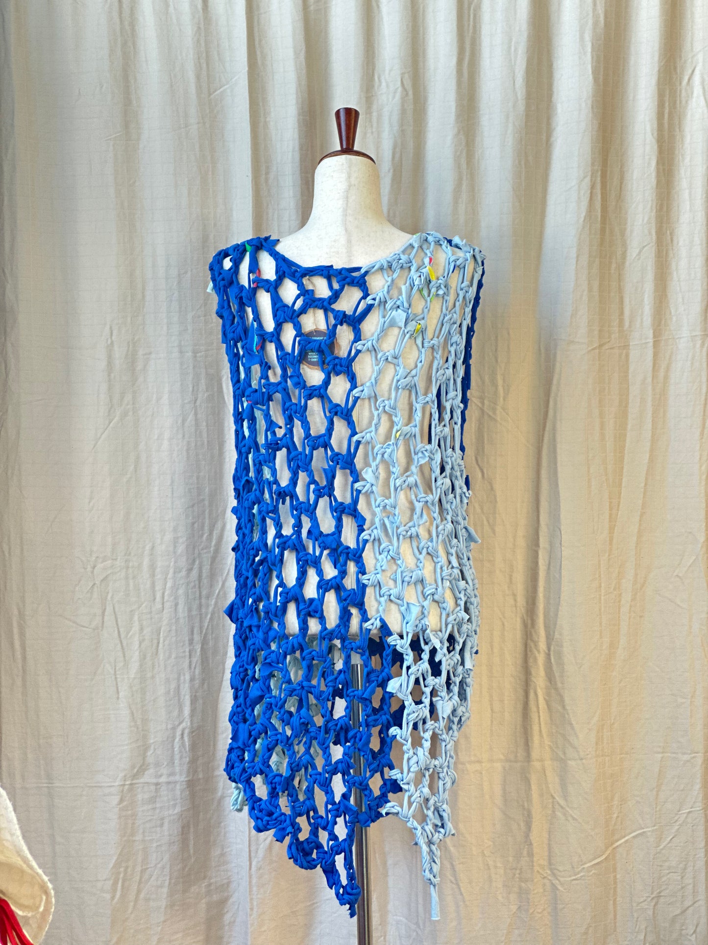 Two-Tone Blue Crochet Overlay