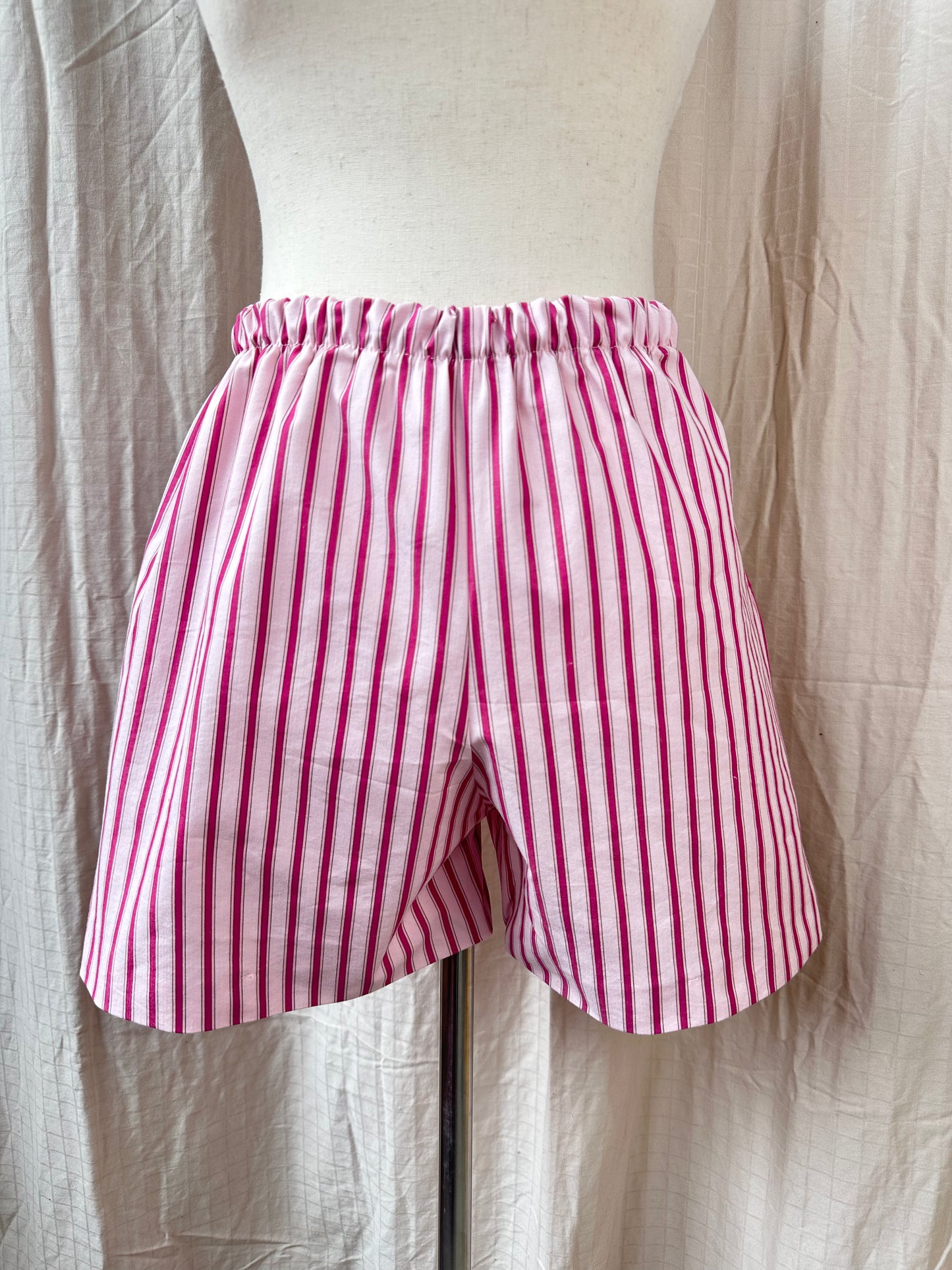 Pink Striped Shorts