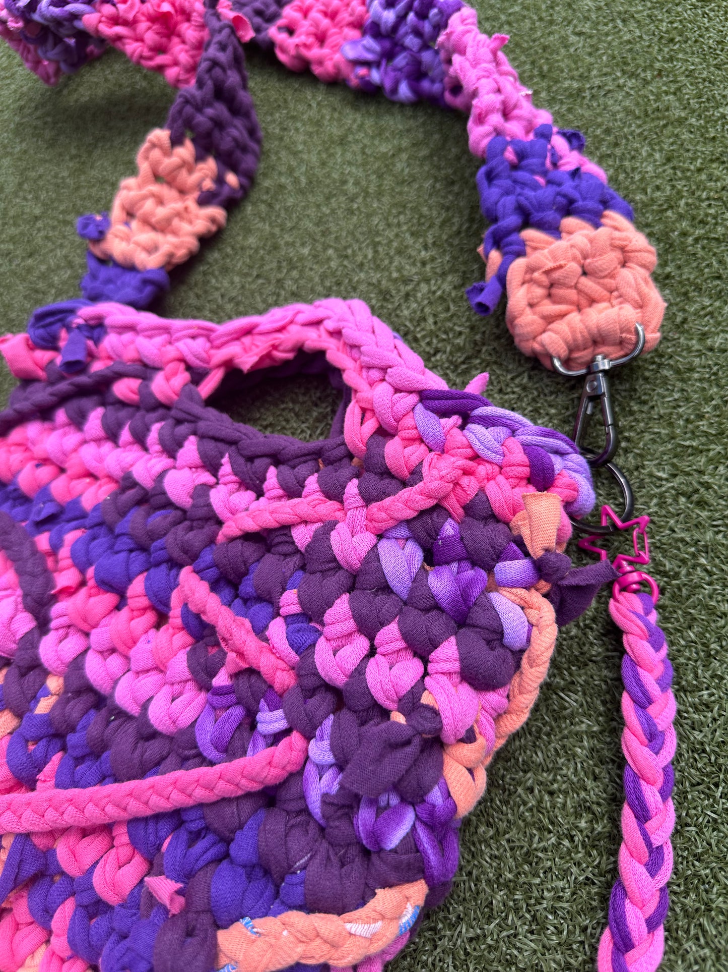 Violet Sunset Crochet Crossbody