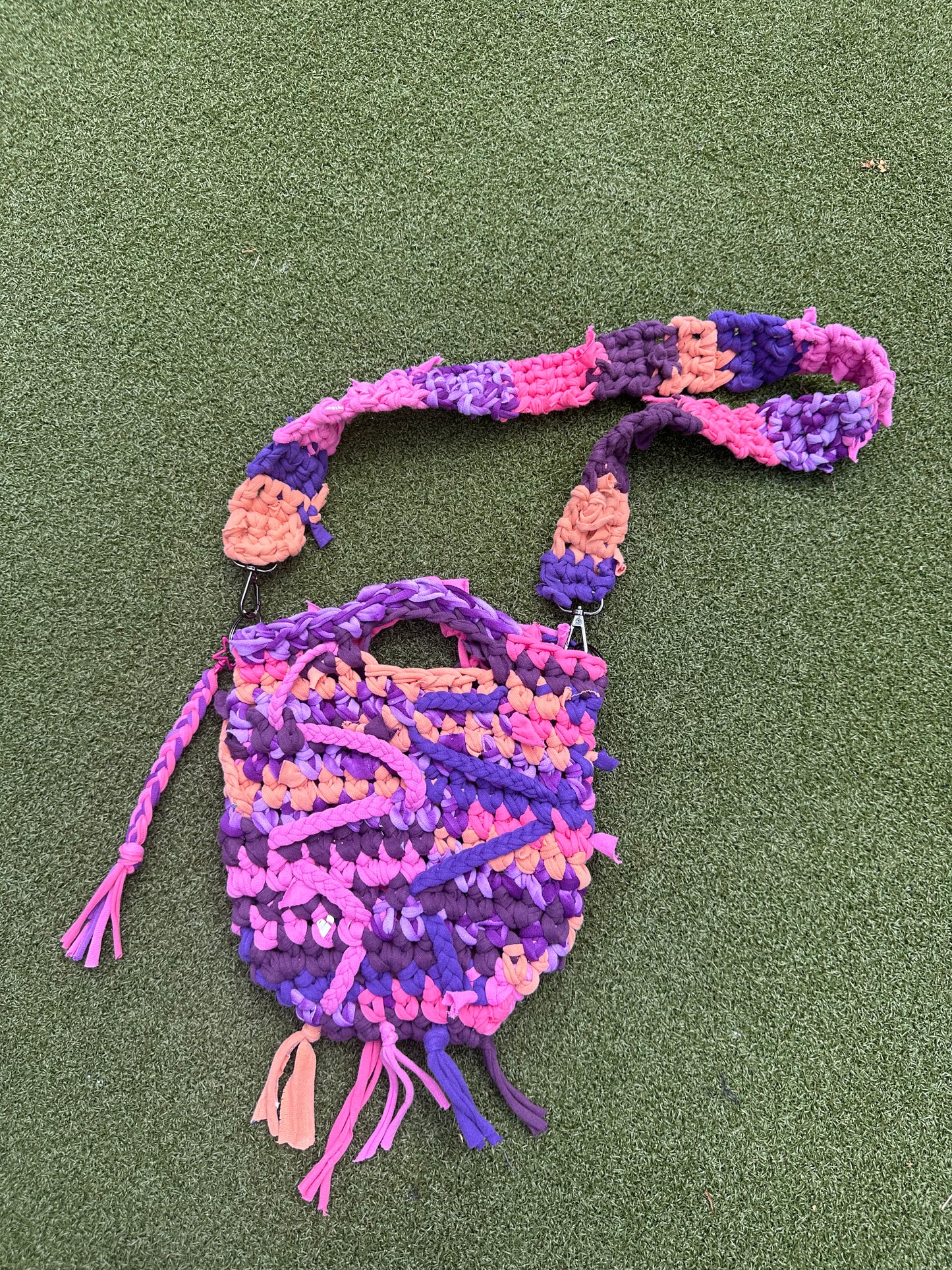 Violet Sunset Crochet Crossbody