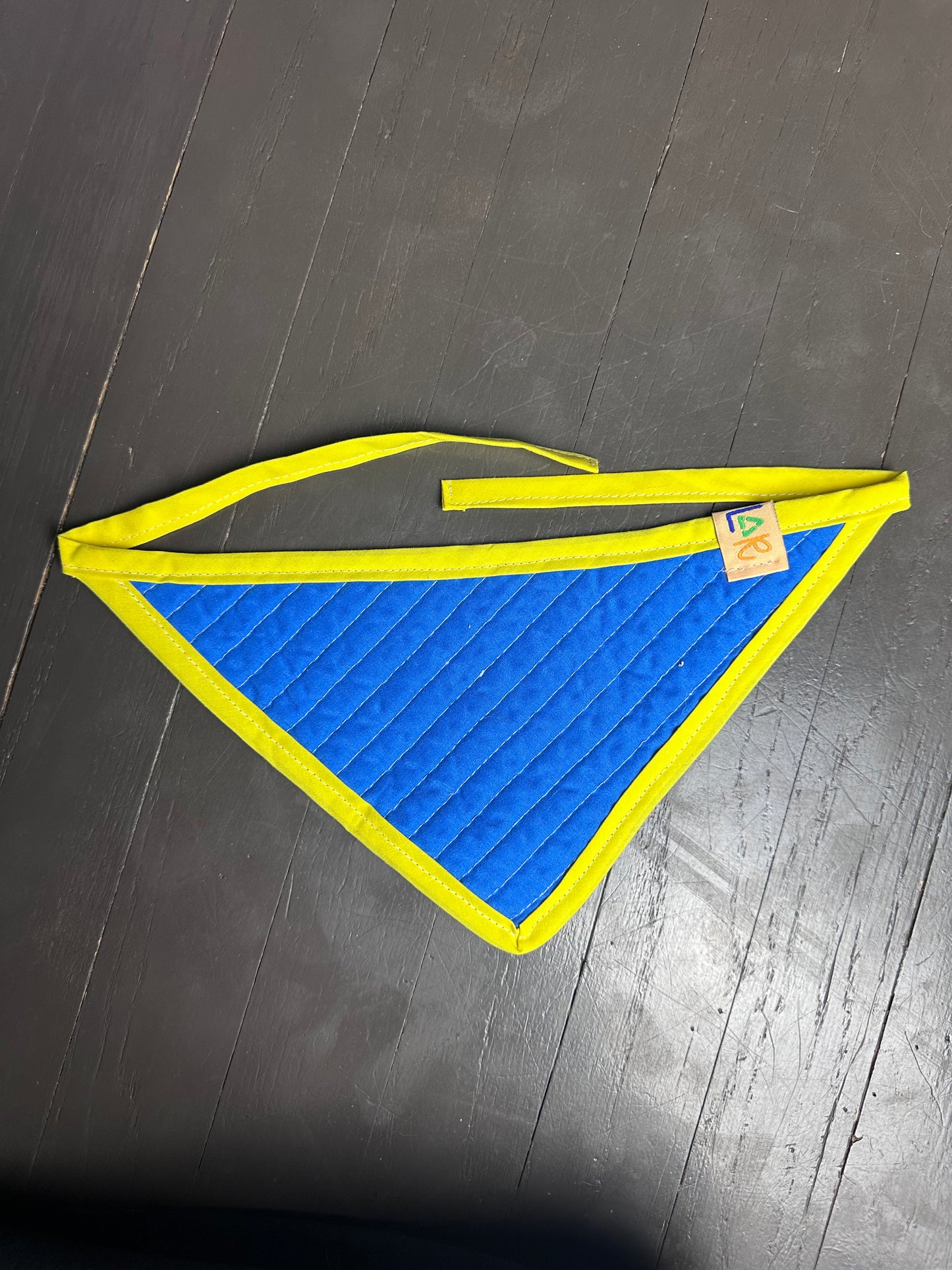Primary Quilted Dog Bandana (M)
