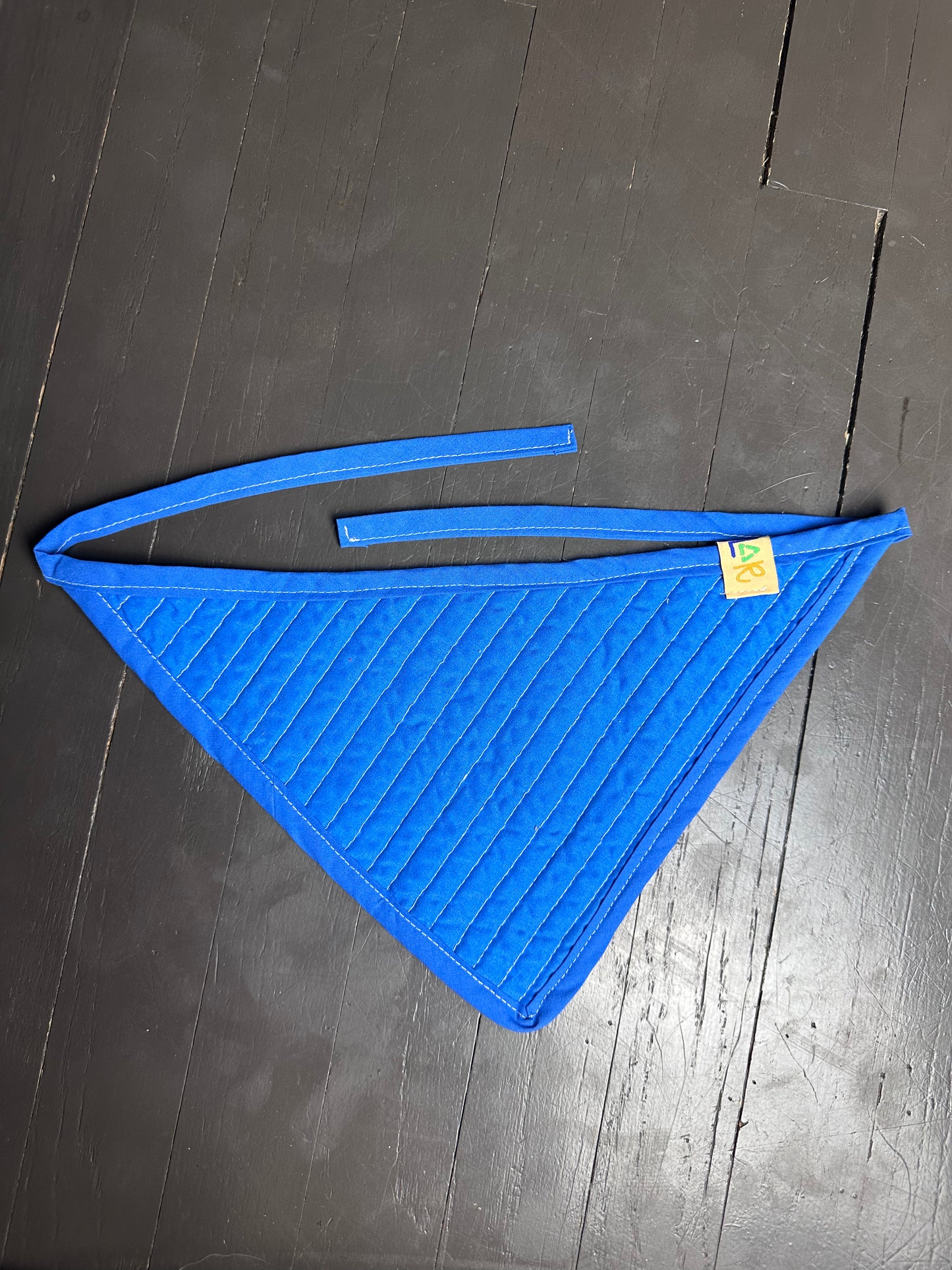 Primary Quilted Dog Bandana (L)