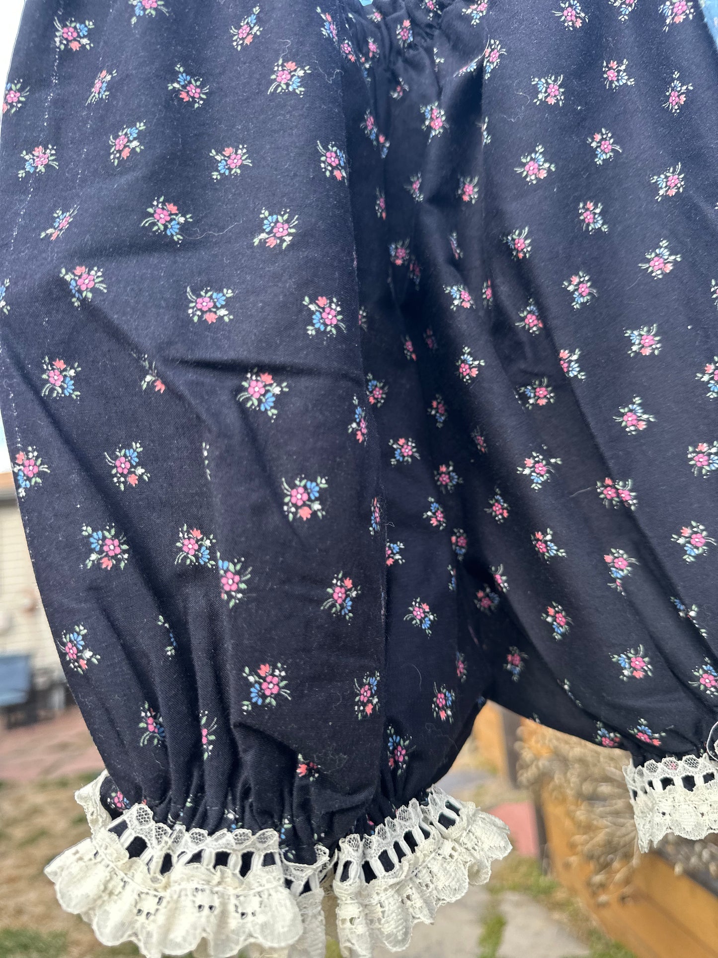 Black Floral Bloomers