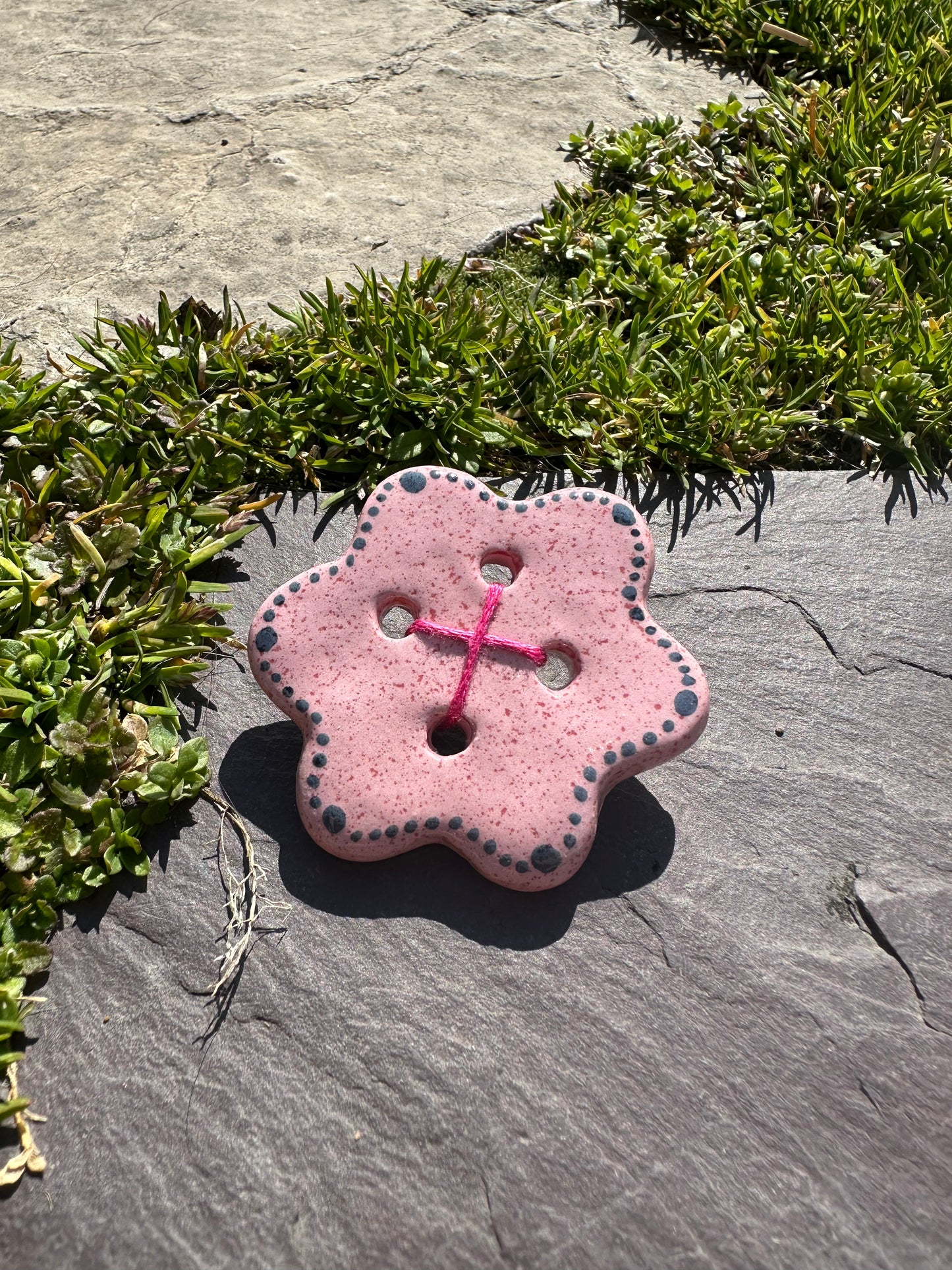 Ceramic Button Pin