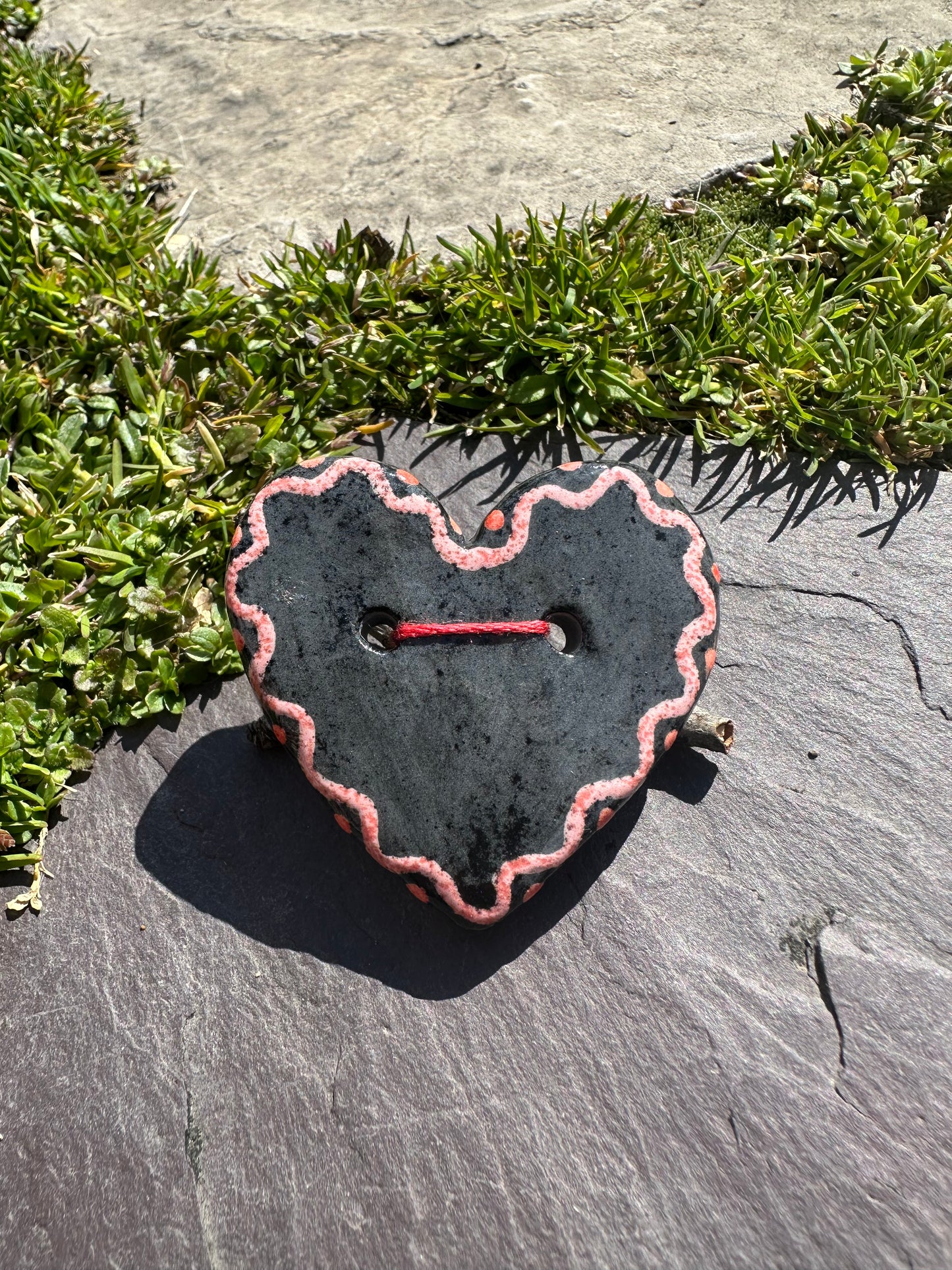 Ceramic Button Pin