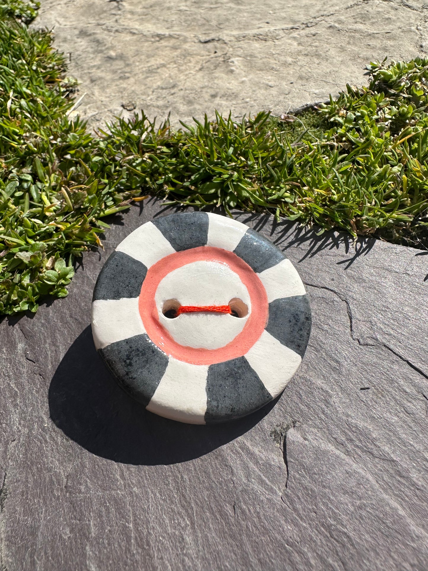 Ceramic Button Pin