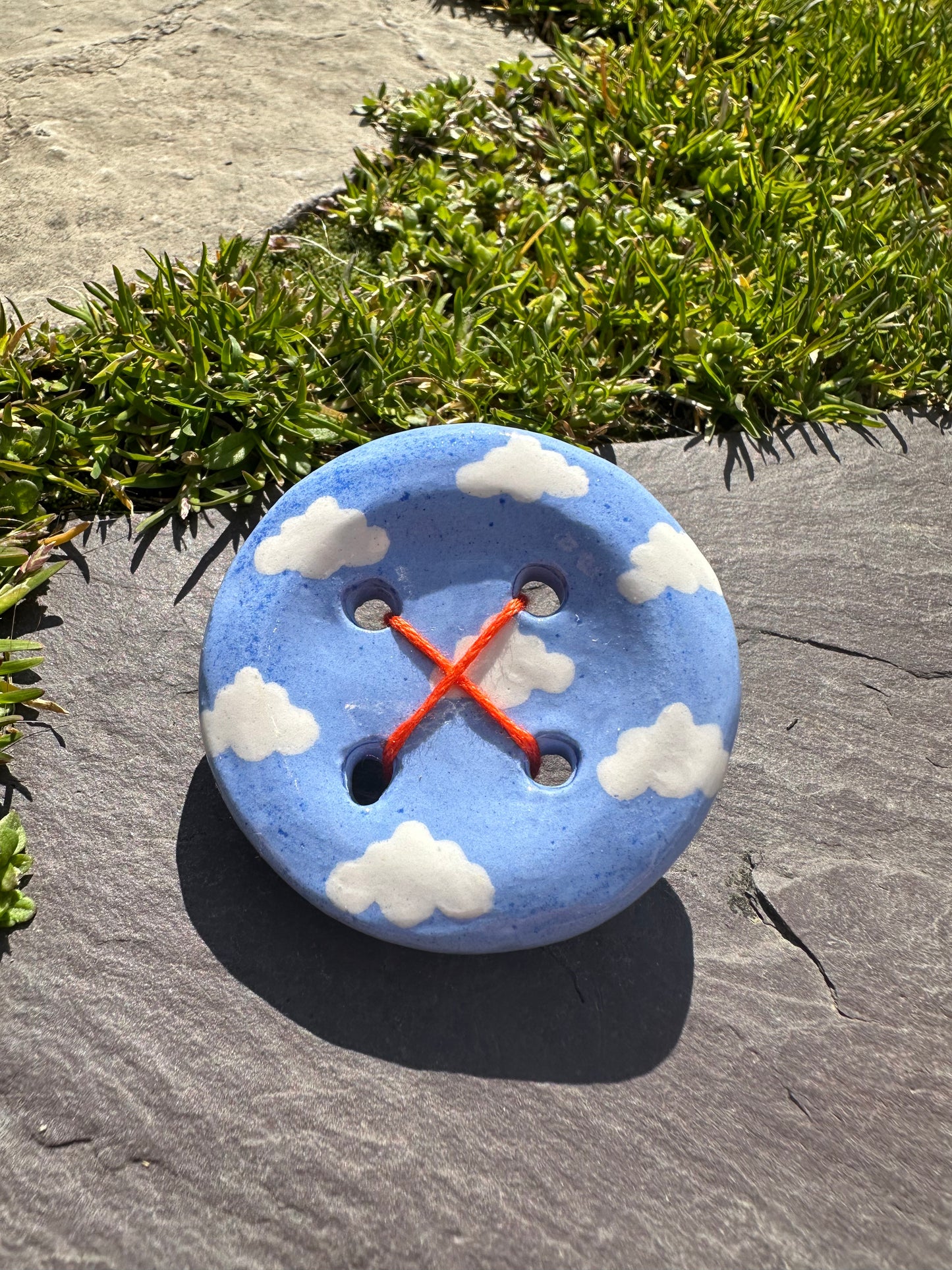 Ceramic Button Pin
