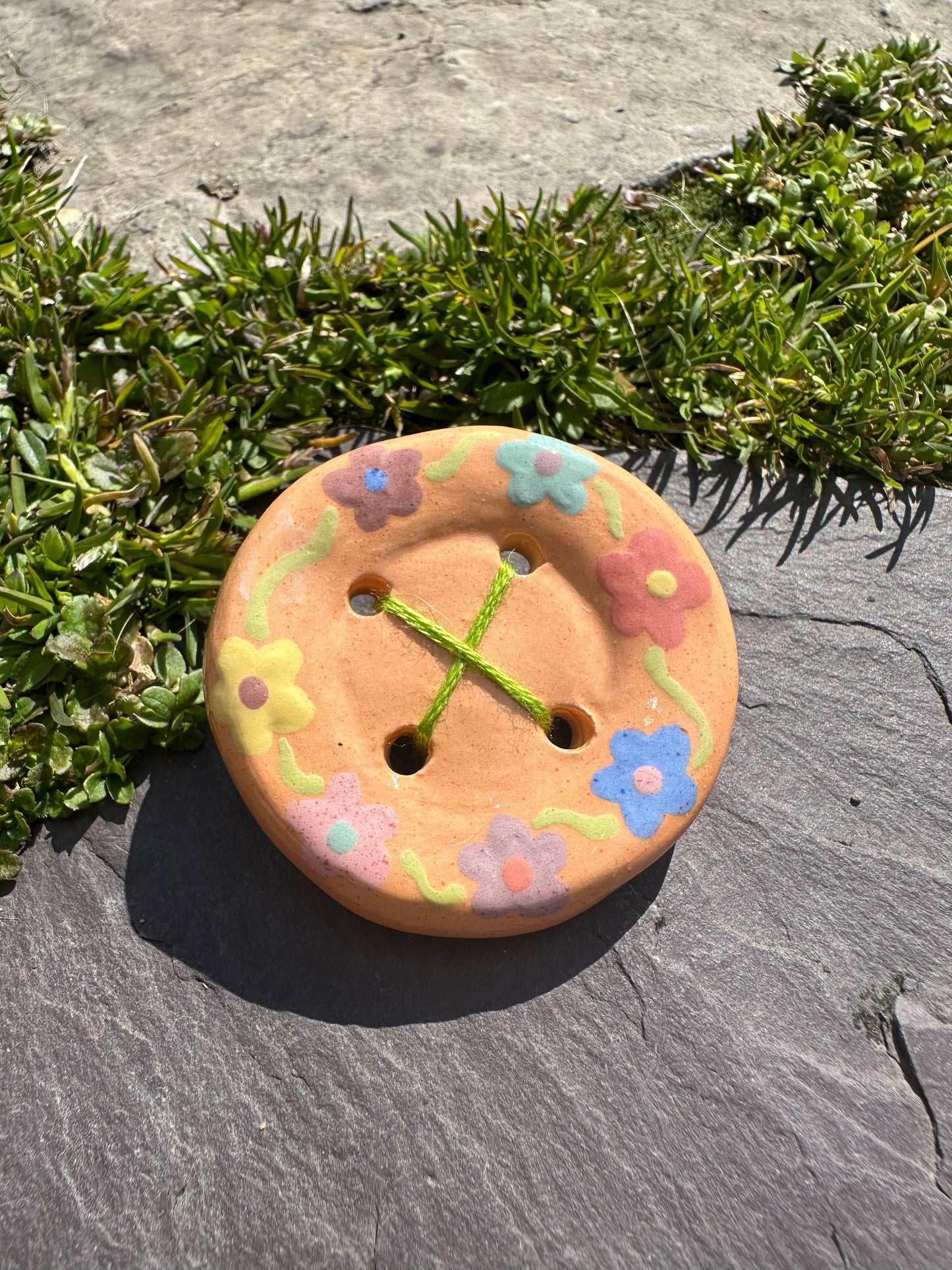 Ceramic Button Pin