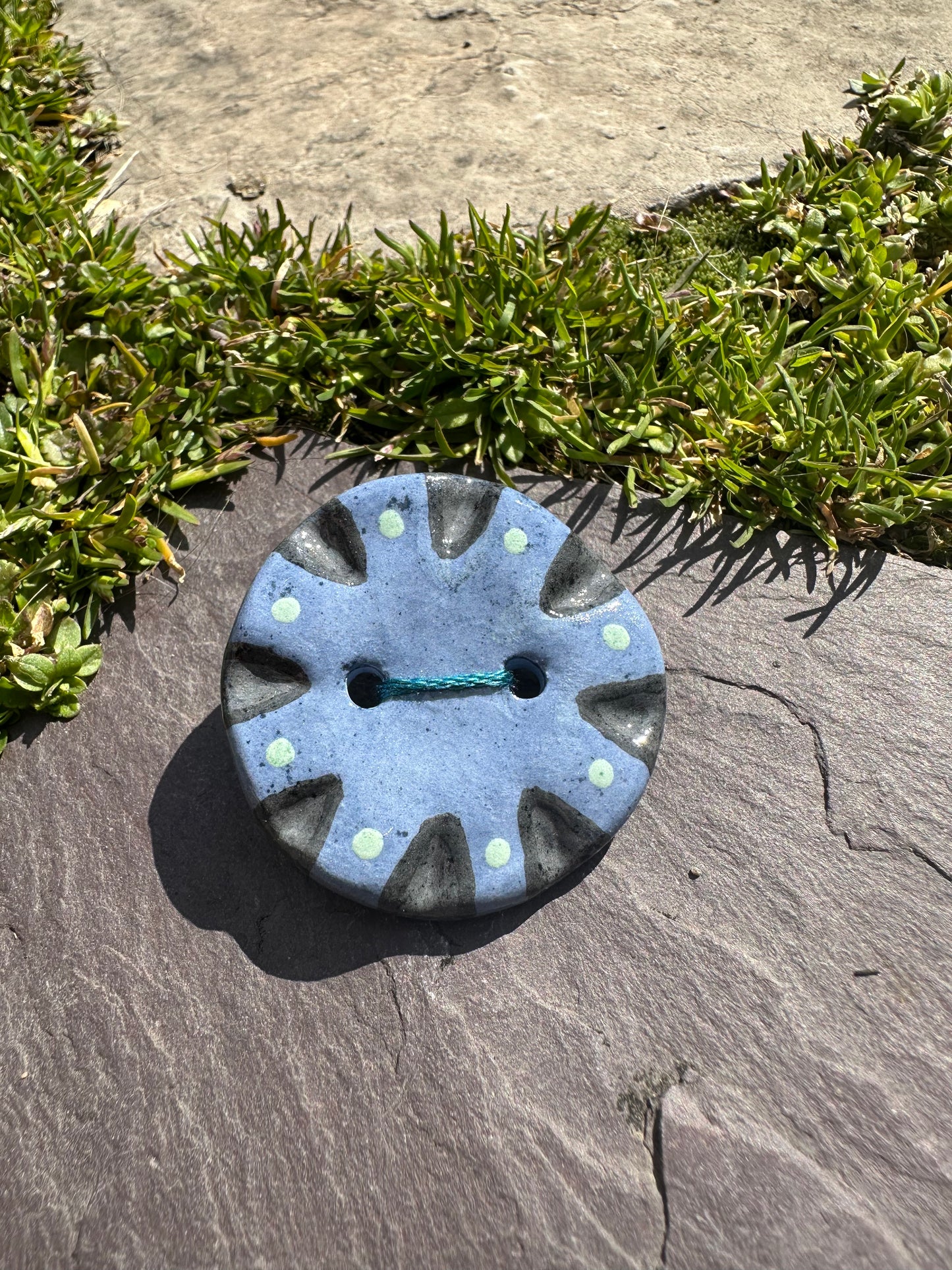 Ceramic Button Pin