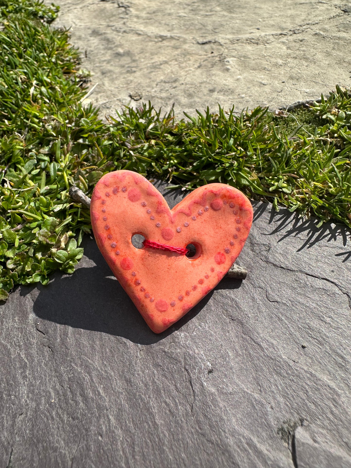 Ceramic Button Pin