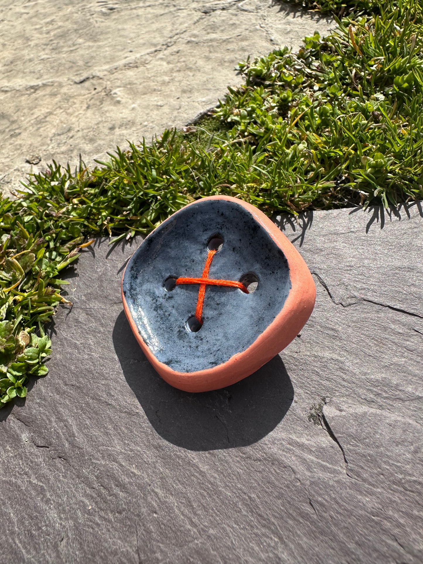 Ceramic Button Pin