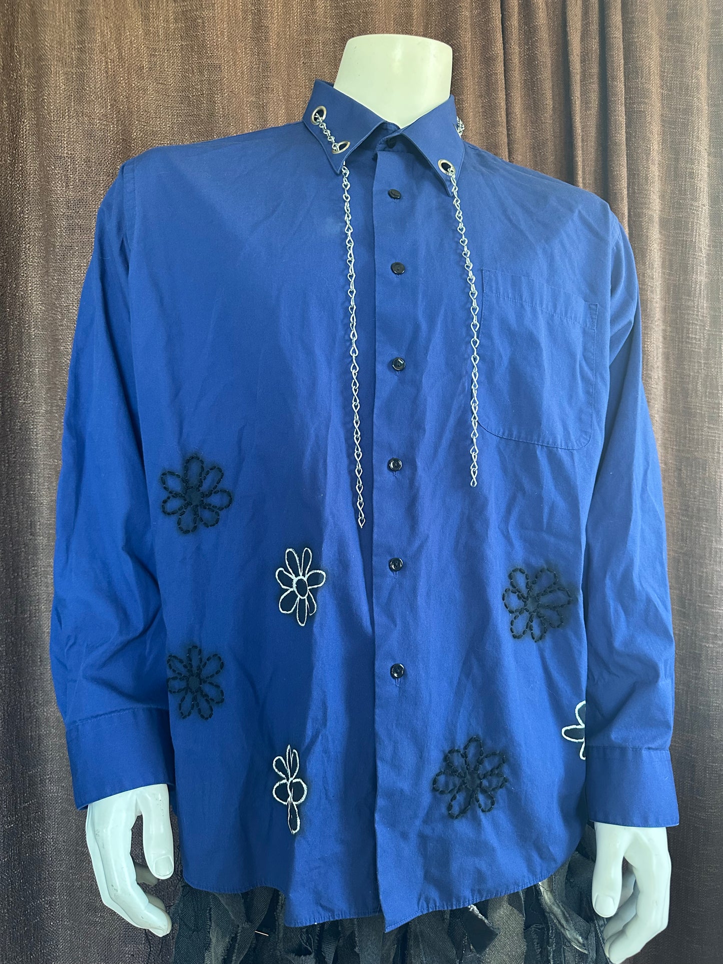 Chained Floral Button Up