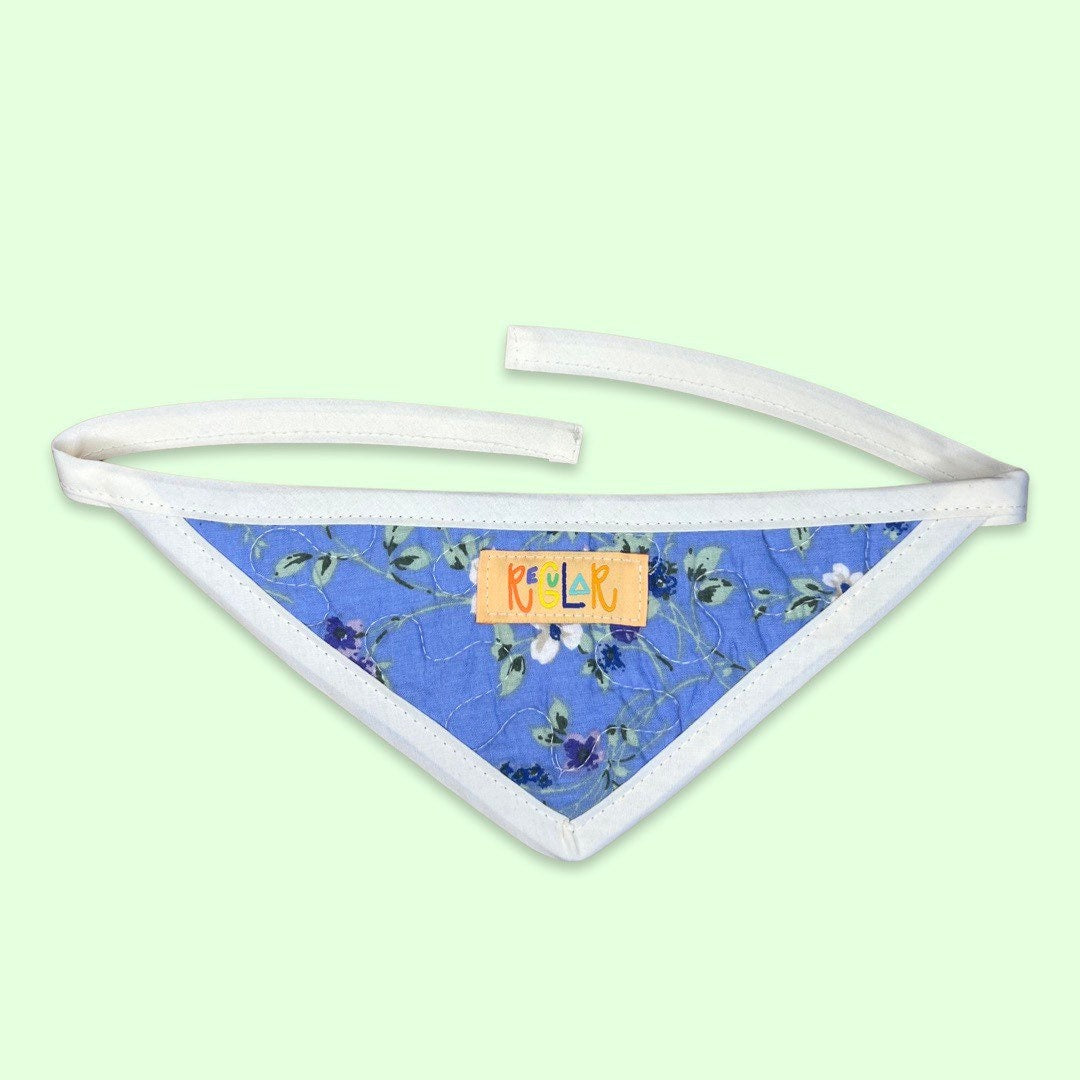 Floral Quilted Dog Bandana (S)