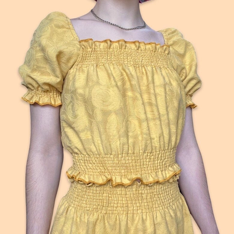 Yellow Rose Shirley Top